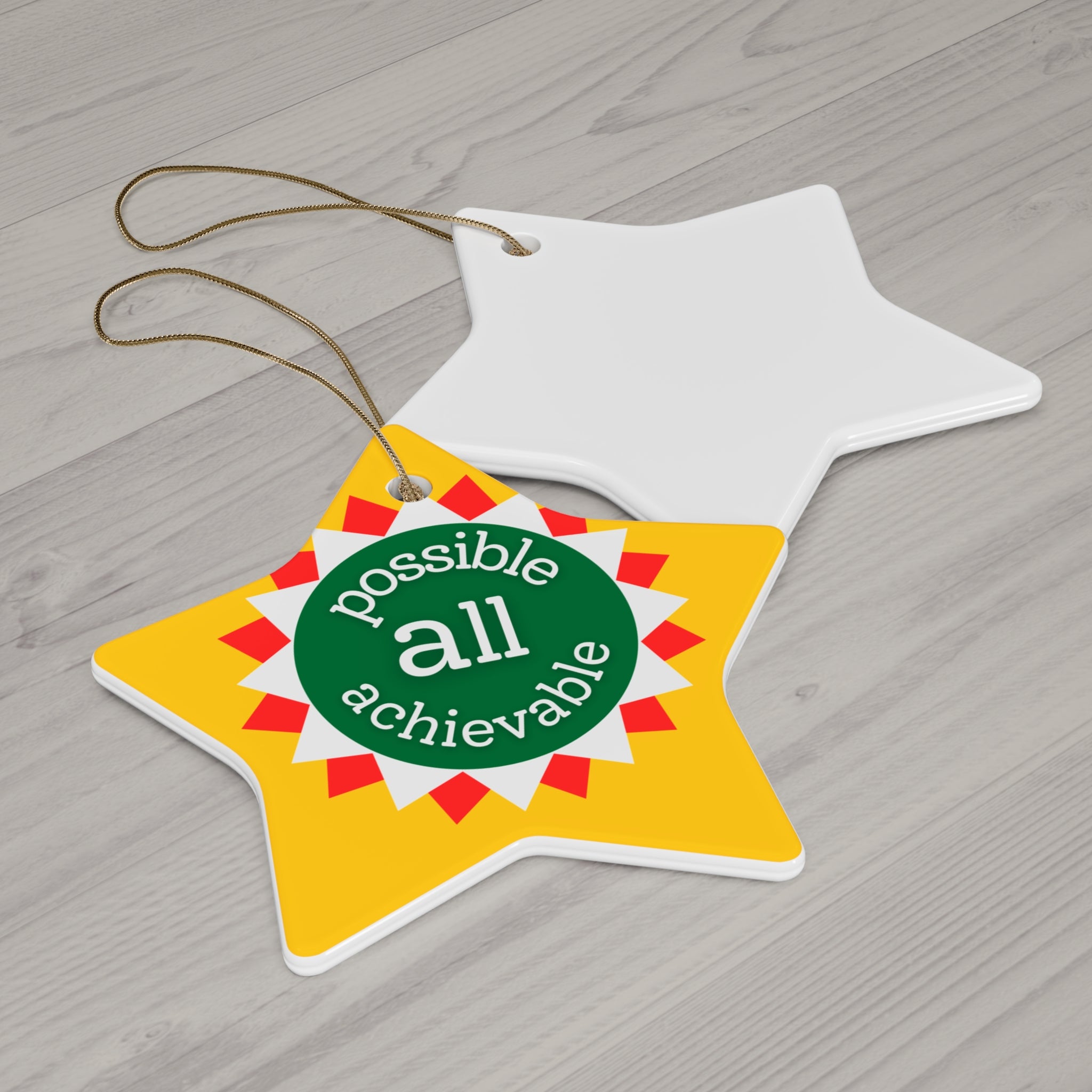 Possibility Ceramic Ornament — "Are Kind All Are Good" Inspirational Holiday Decoration