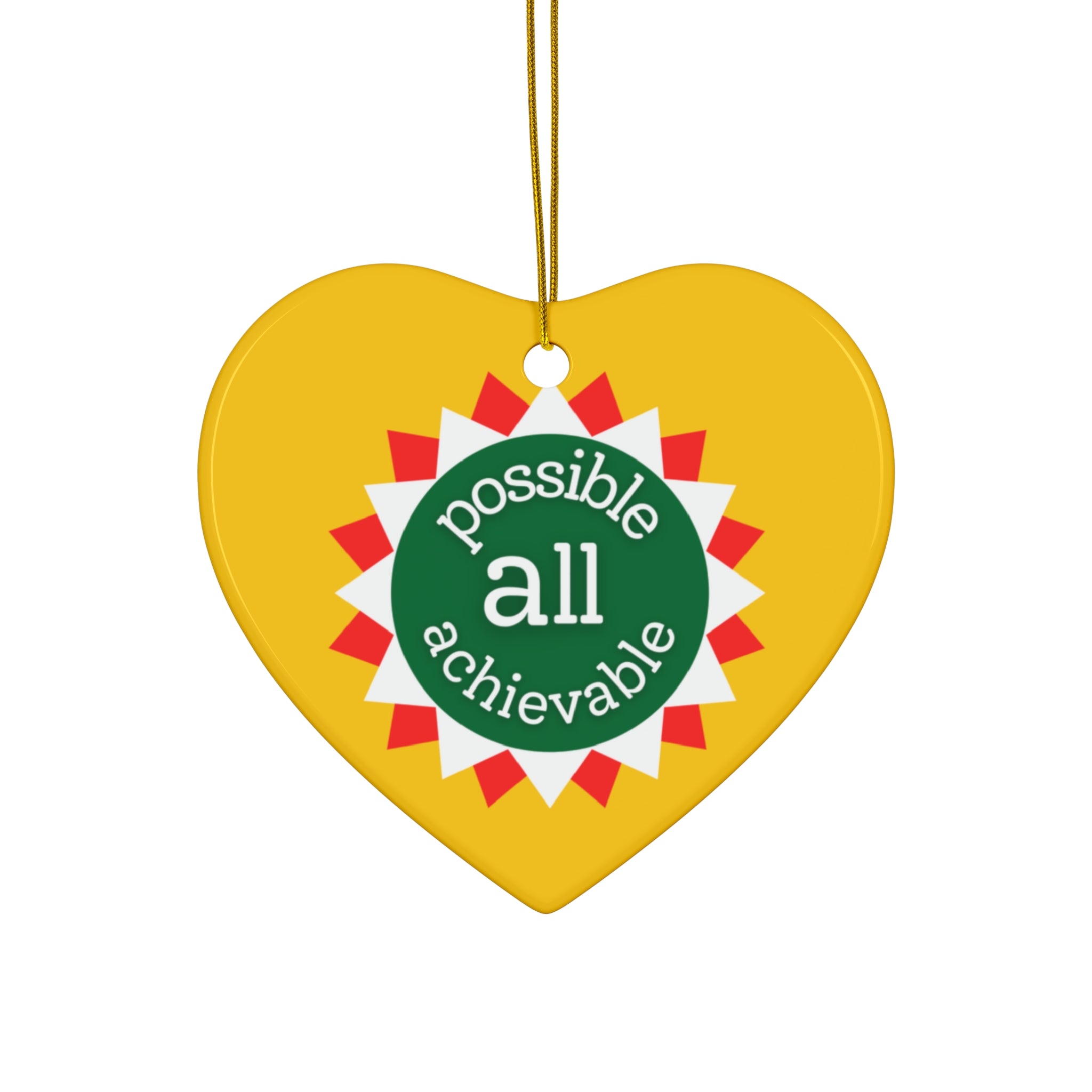 Possibility Ceramic Ornament — "Are Kind All Are Good" Inspirational Holiday Decoration