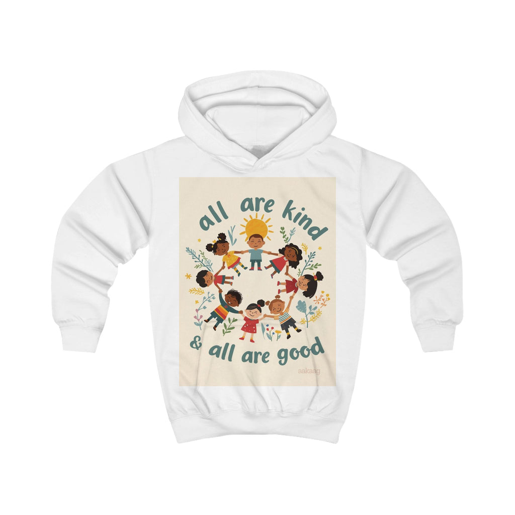 Kids Hoodie — "All Are Kind & All Are Good" Diversity Children’s Pullover