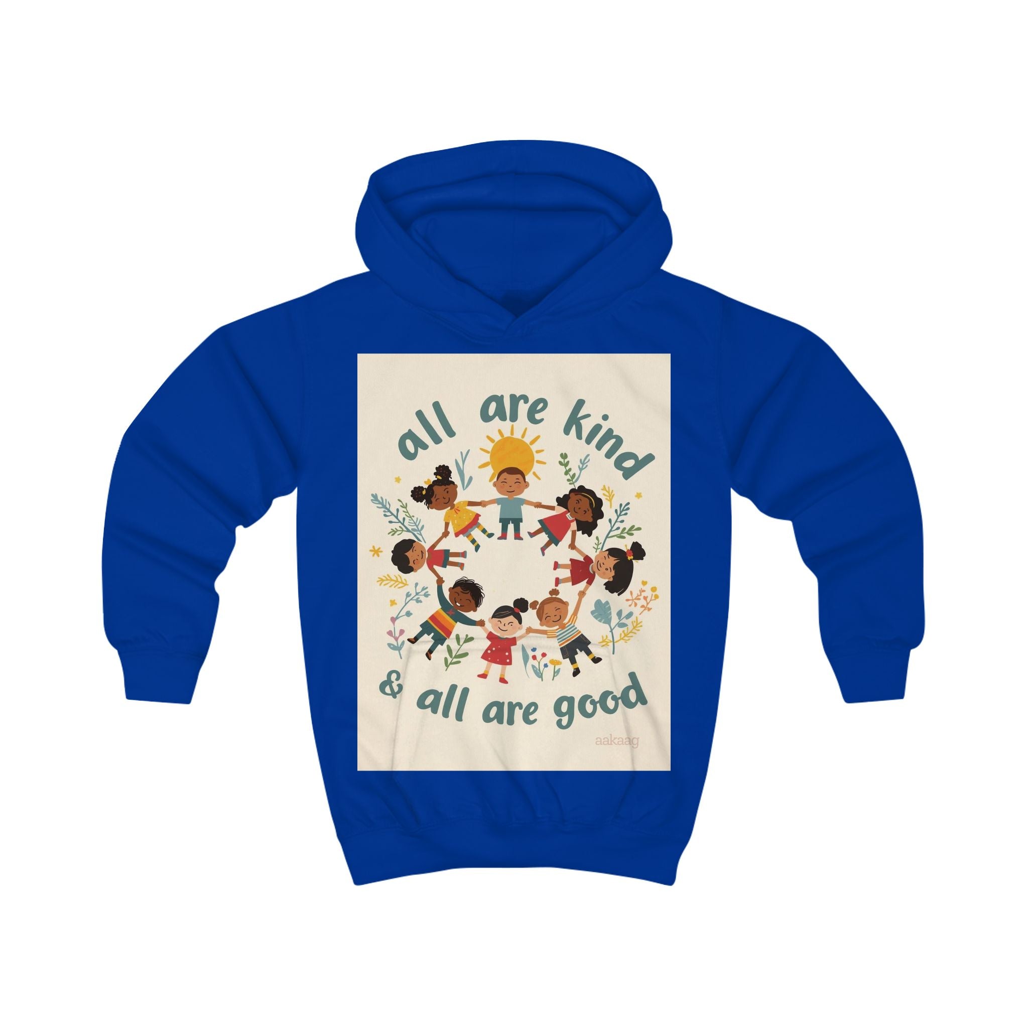 Kids Hoodie — "All Are Kind & All Are Good" Diversity Children’s Pullover