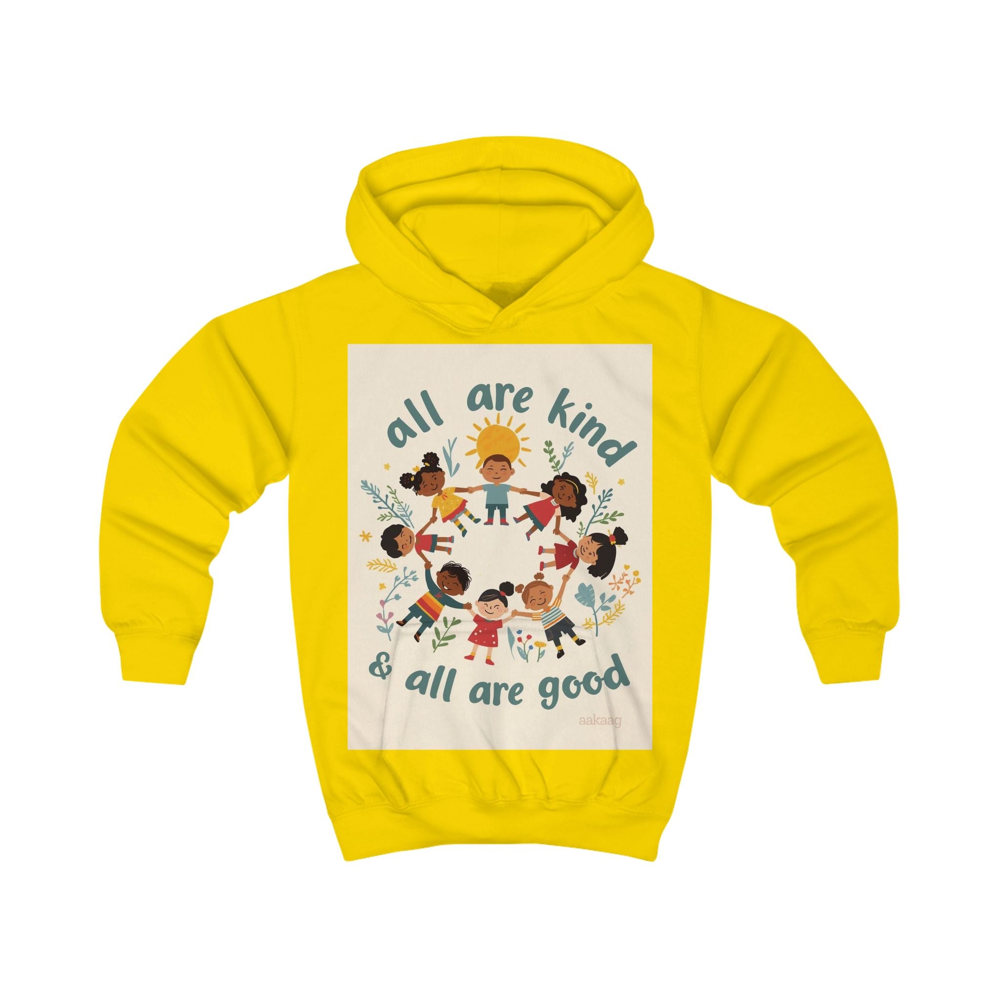 Kids Hoodie — "All Are Kind & All Are Good" Diversity Children’s Pullover