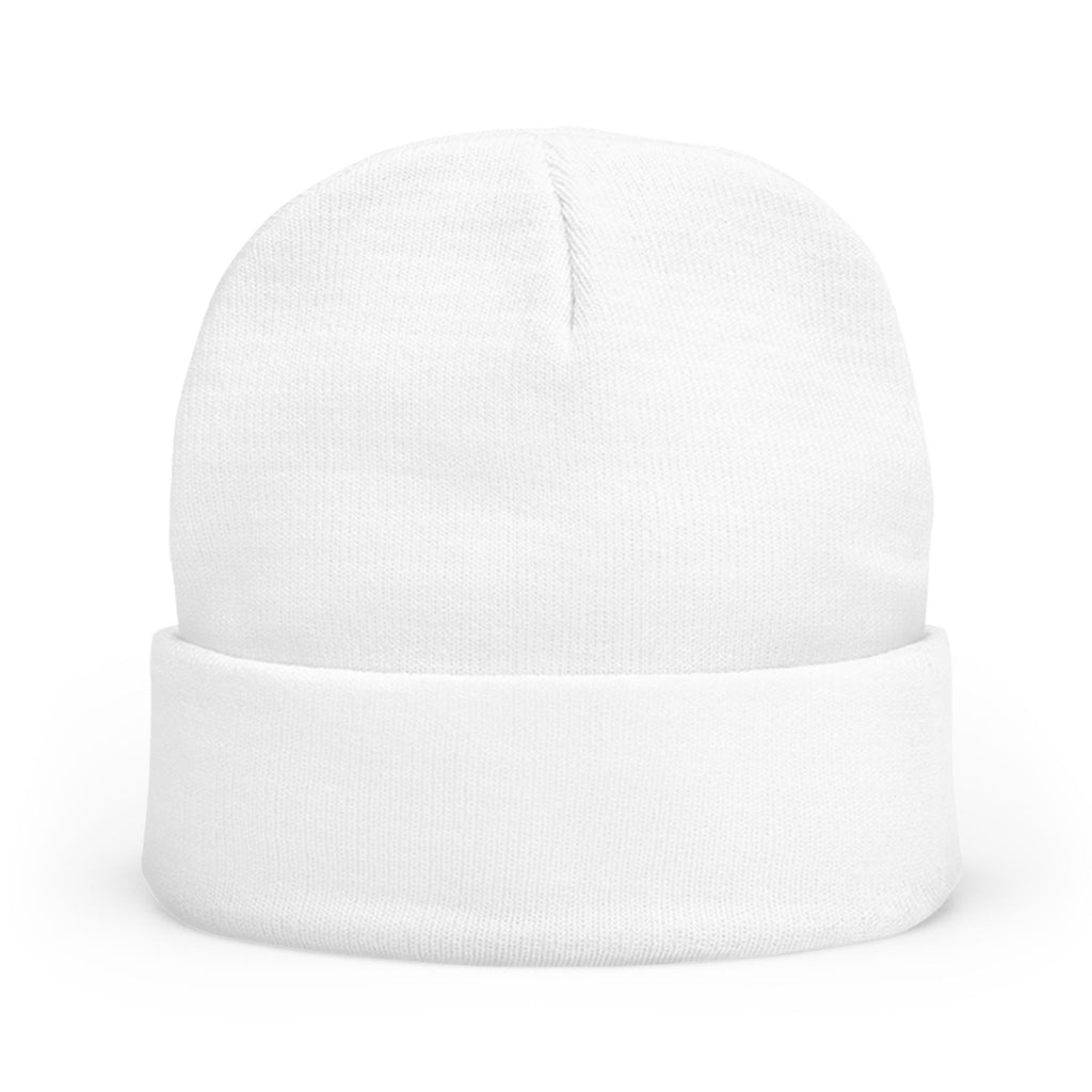 Embroidered "aakaag" Knit Beanie — Cozy Winter Cuffed Hat