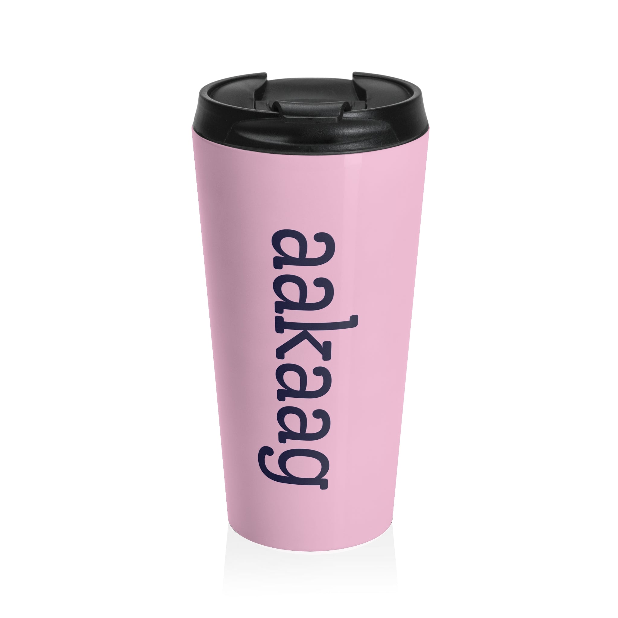Pink Stainless Steel "all are good / all are kind" Travel Tumbler