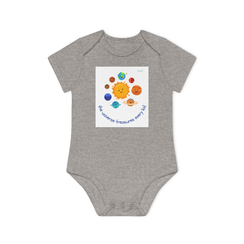 Baby Bodysuit — Cute Solar System & 'You Are the Kind of Good Stuff' Organic Short Sleeve