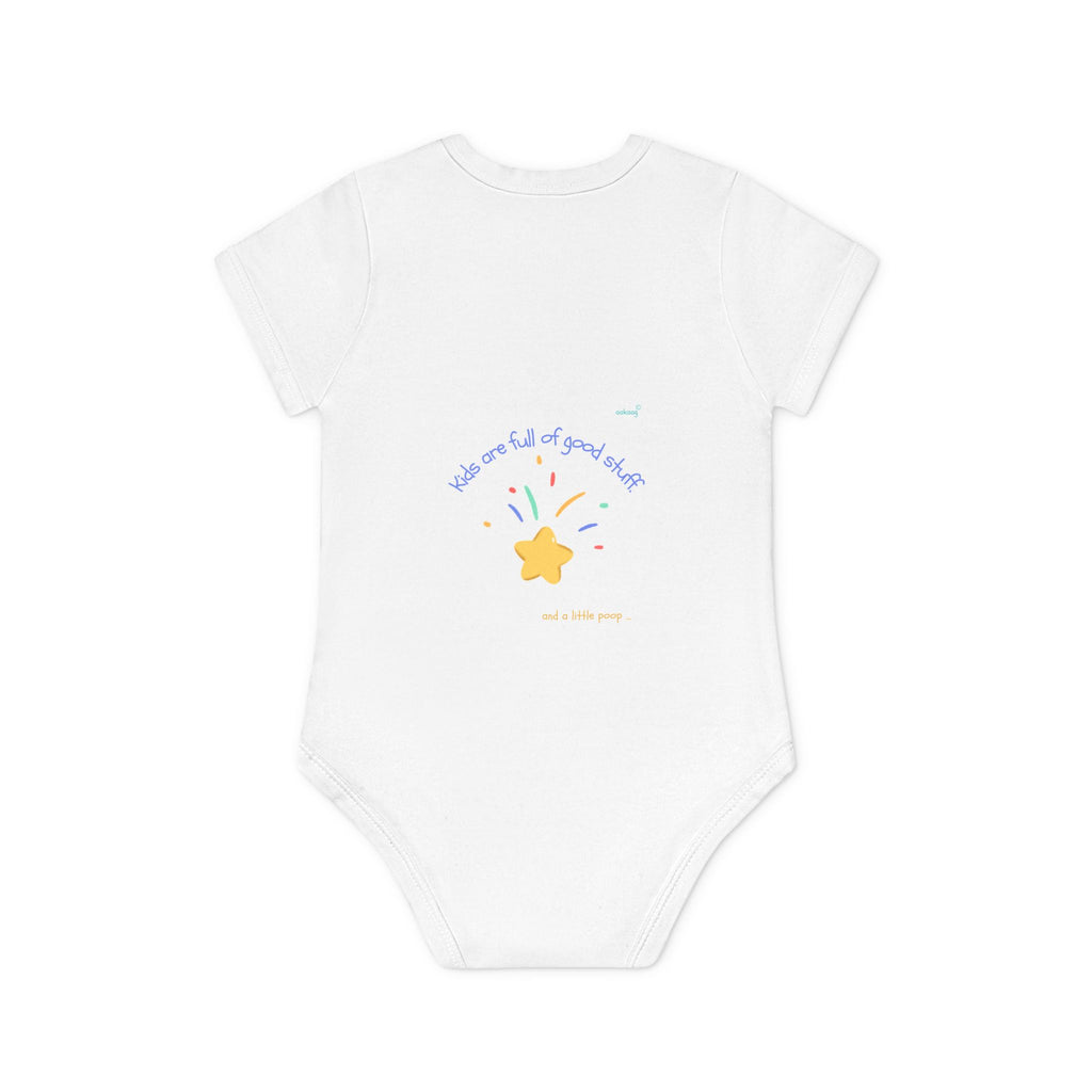 Baby Bodysuit — Cute Solar System & 'You Are the Kind of Good Stuff' Organic Short Sleeve