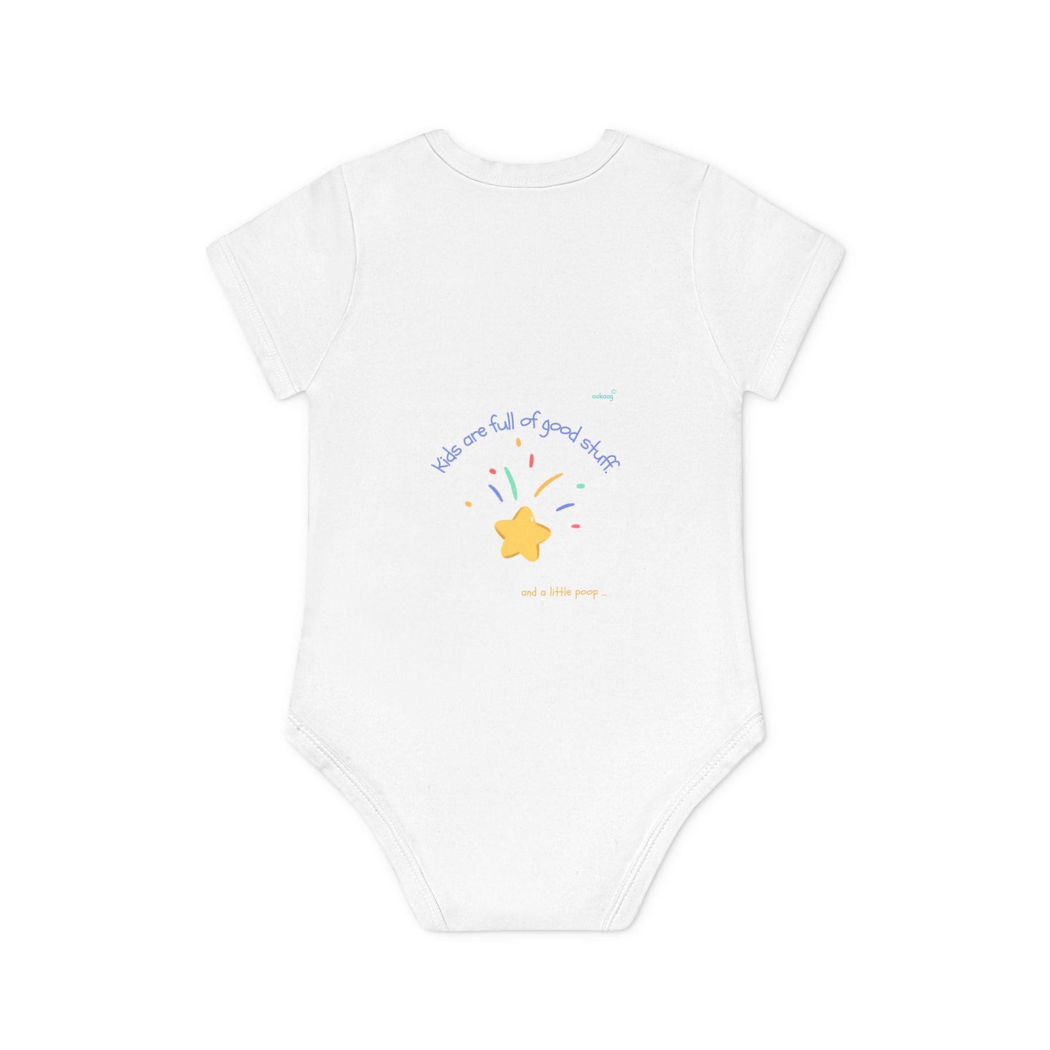 Baby Bodysuit — Cute Solar System & 'You Are the Kind of Good Stuff' Organic Short Sleeve