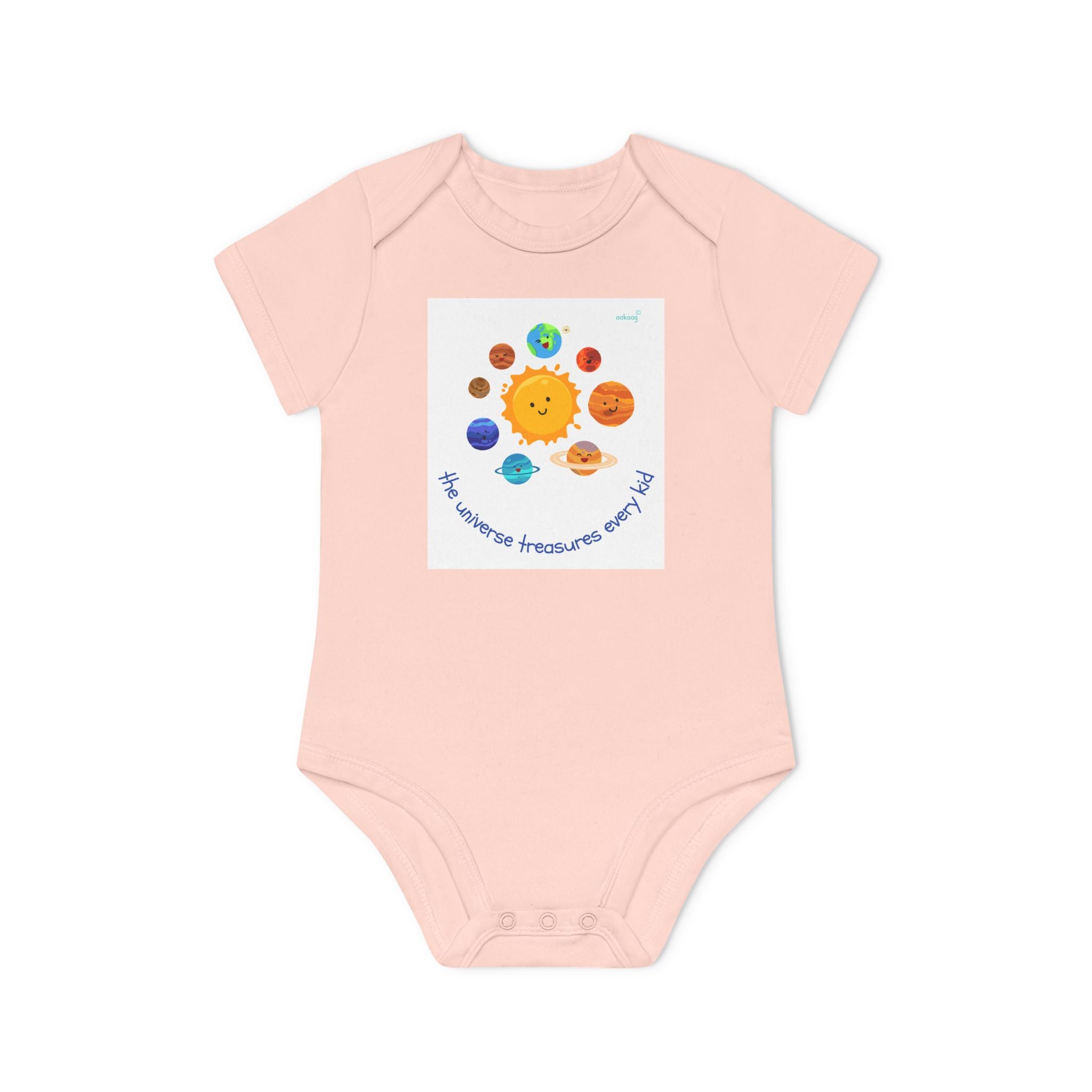 Baby Bodysuit — Cute Solar System & 'You Are the Kind of Good Stuff' Organic Short Sleeve