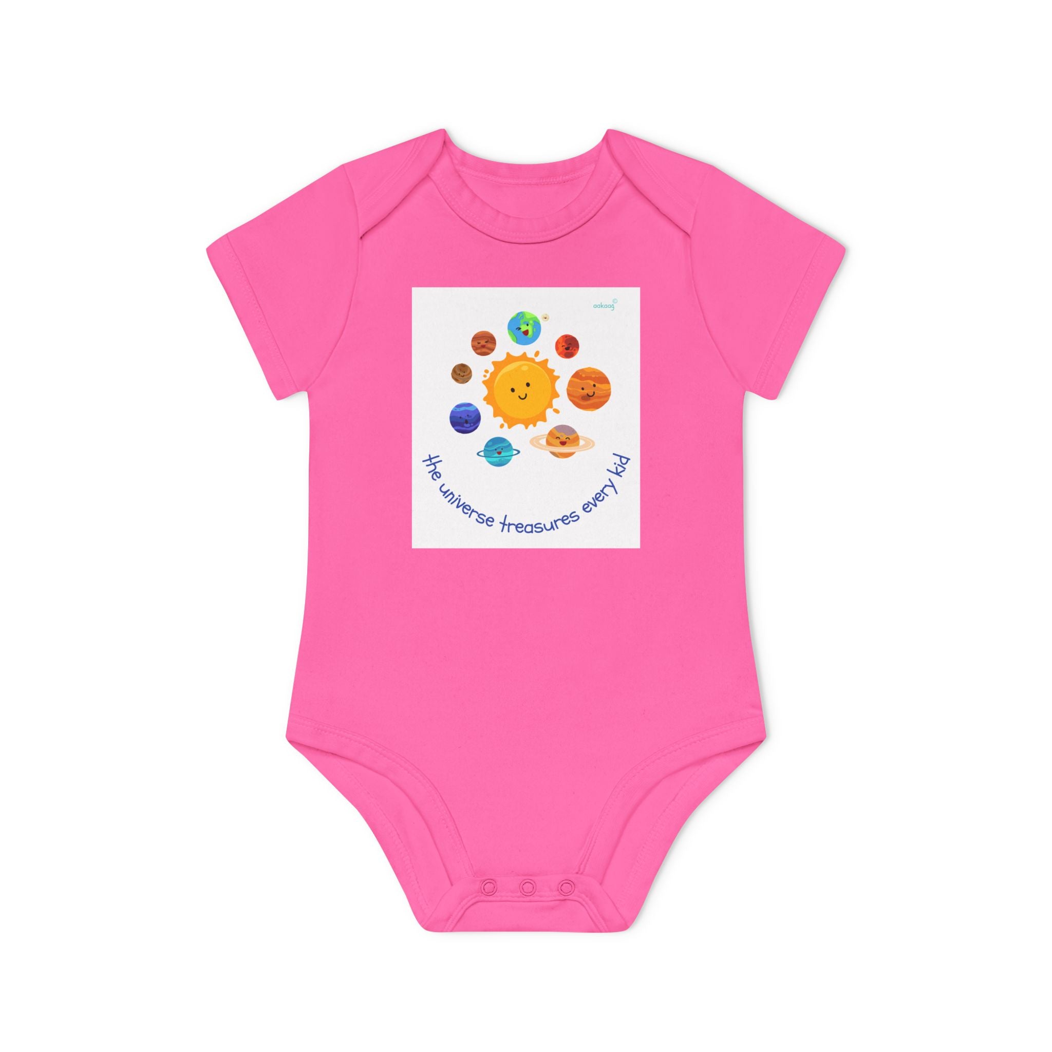 Baby Bodysuit — Cute Solar System & 'You Are the Kind of Good Stuff' Organic Short Sleeve
