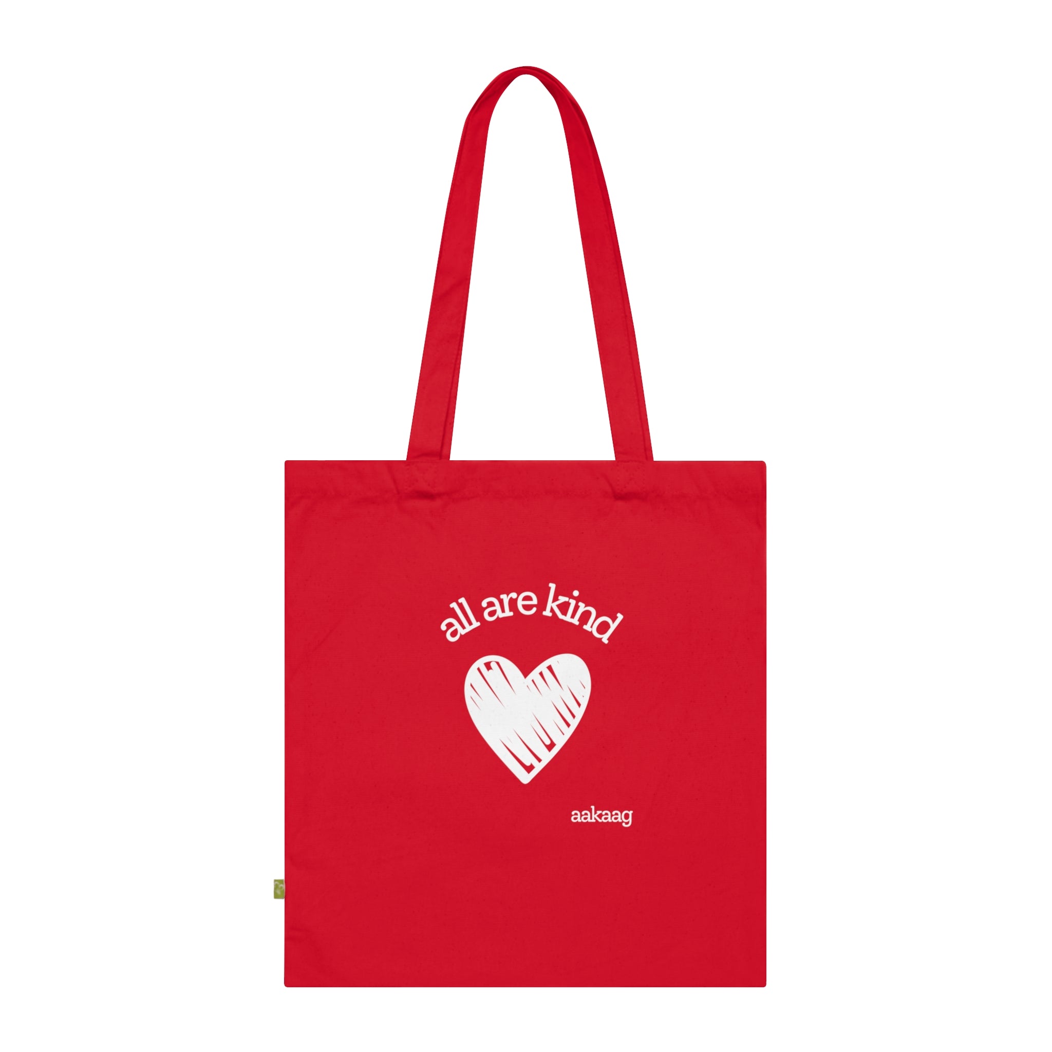 Organic Cotton Tote — "All Are Kind" Heart & Star Eco Tote