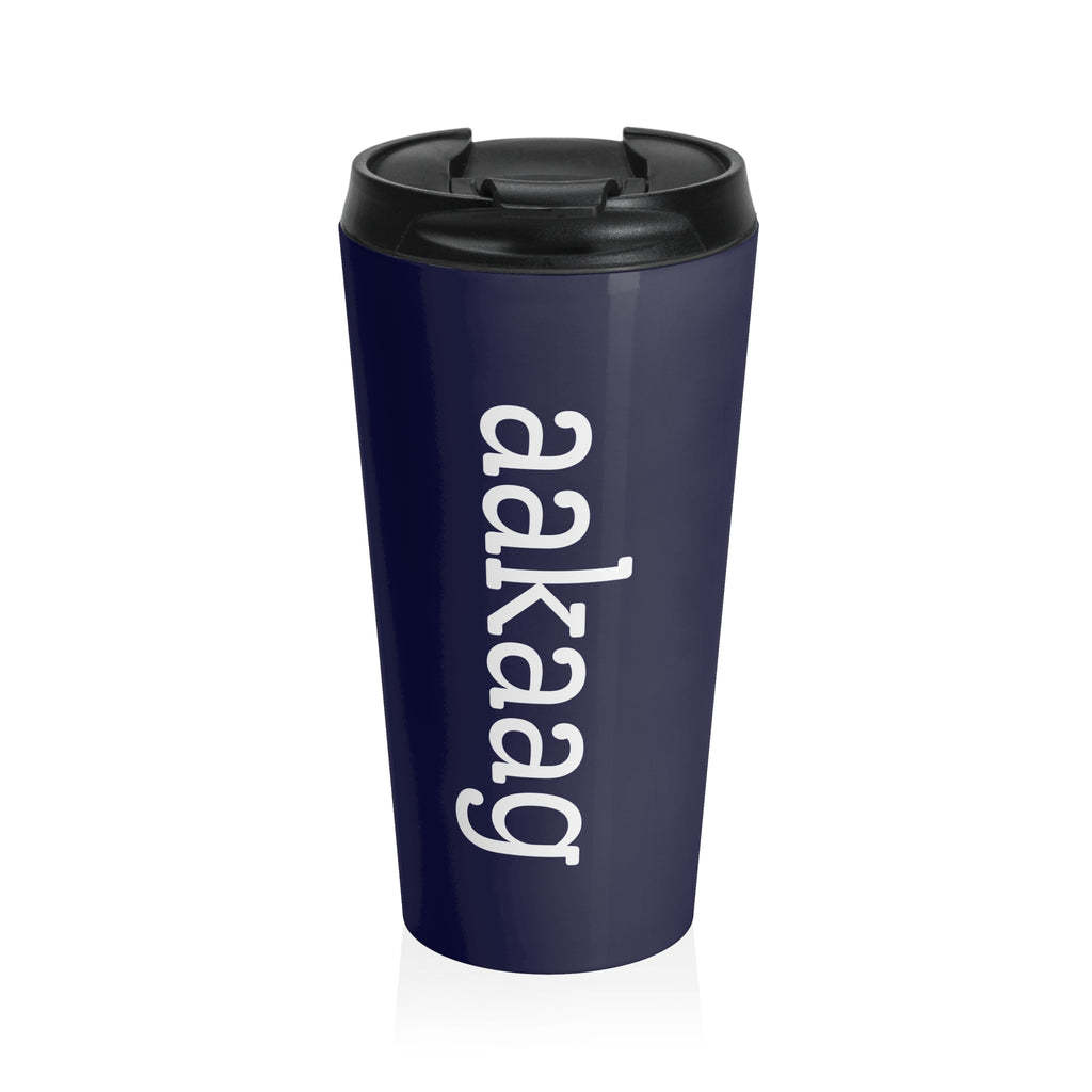 Navy Stainless Steel "all are good / all are kind" Travel Tumbler