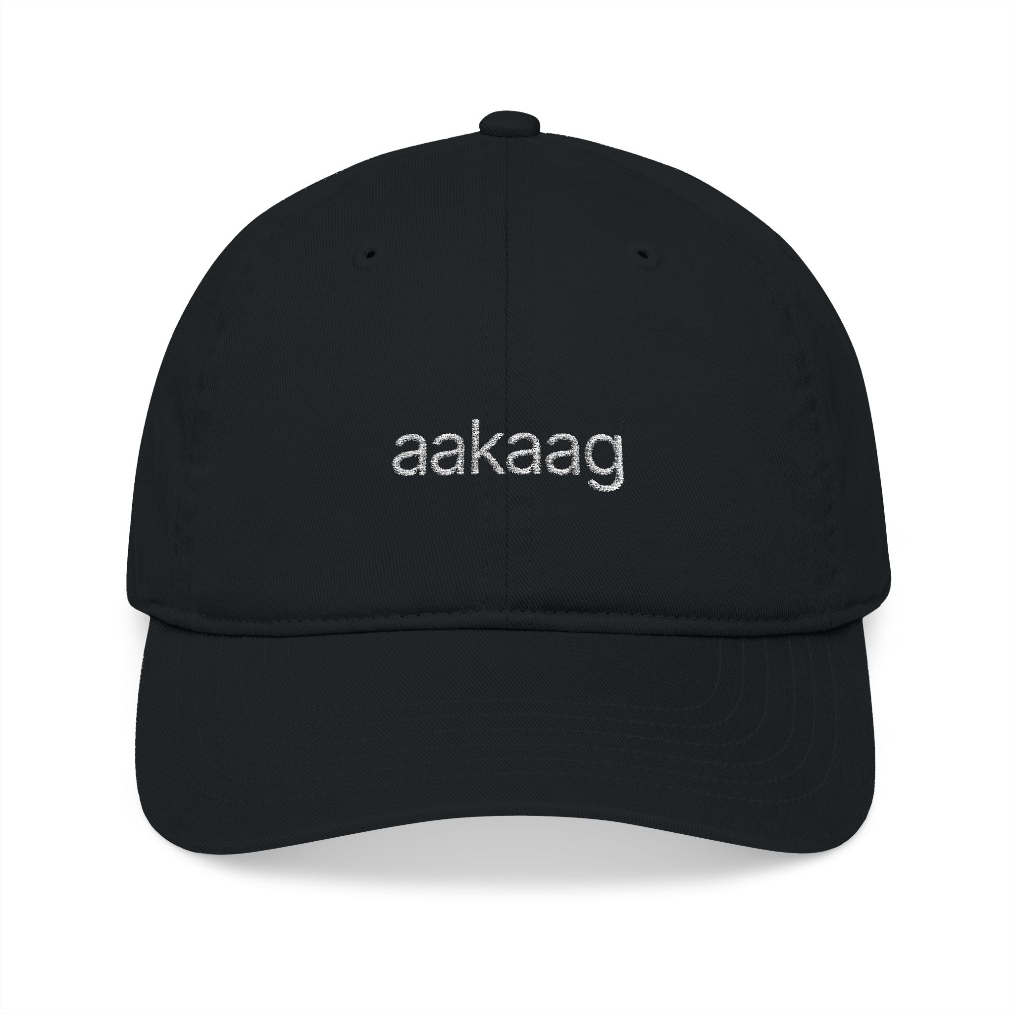 aakaag Dark Thread Organic Baseball Cap — Eco Cotton Adjustable Hat