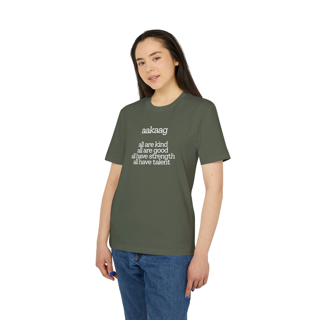 Inspirational 'aakaag' T-Shirt — All Are Kind / All Are Good Positive Graphic Tee