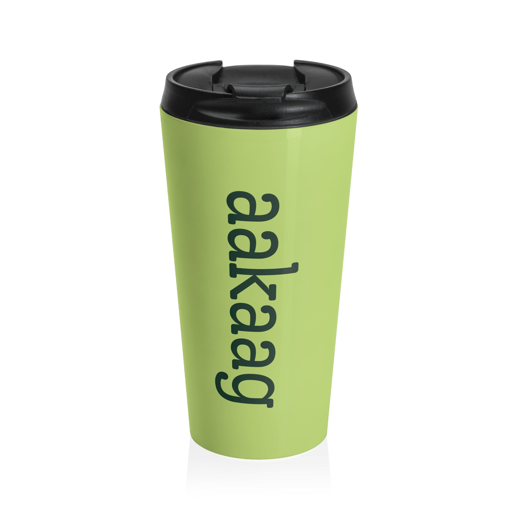 Green Stainless Steel "all are good / all are kind" Travel Tumbler