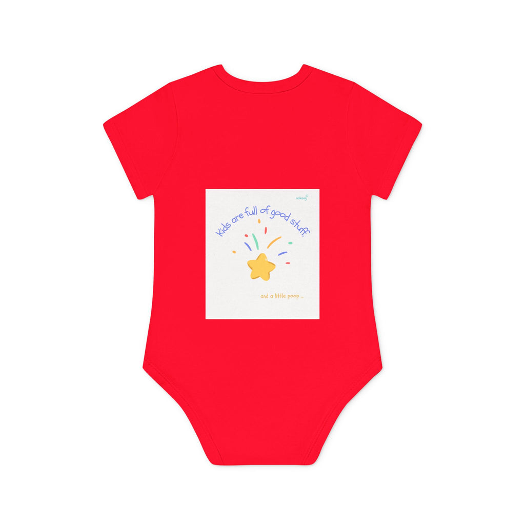 Baby Bodysuit — Cute Solar System & 'You Are the Kind of Good Stuff' Organic Short Sleeve