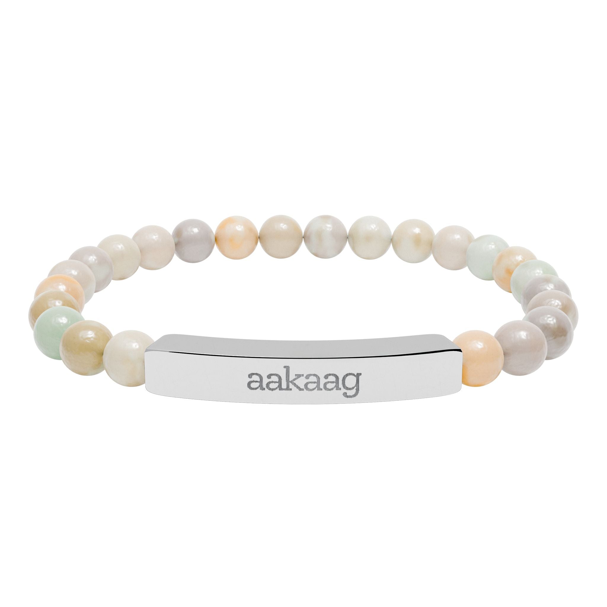 aakaag Support Bracelet - Natural Stone Bead Bar