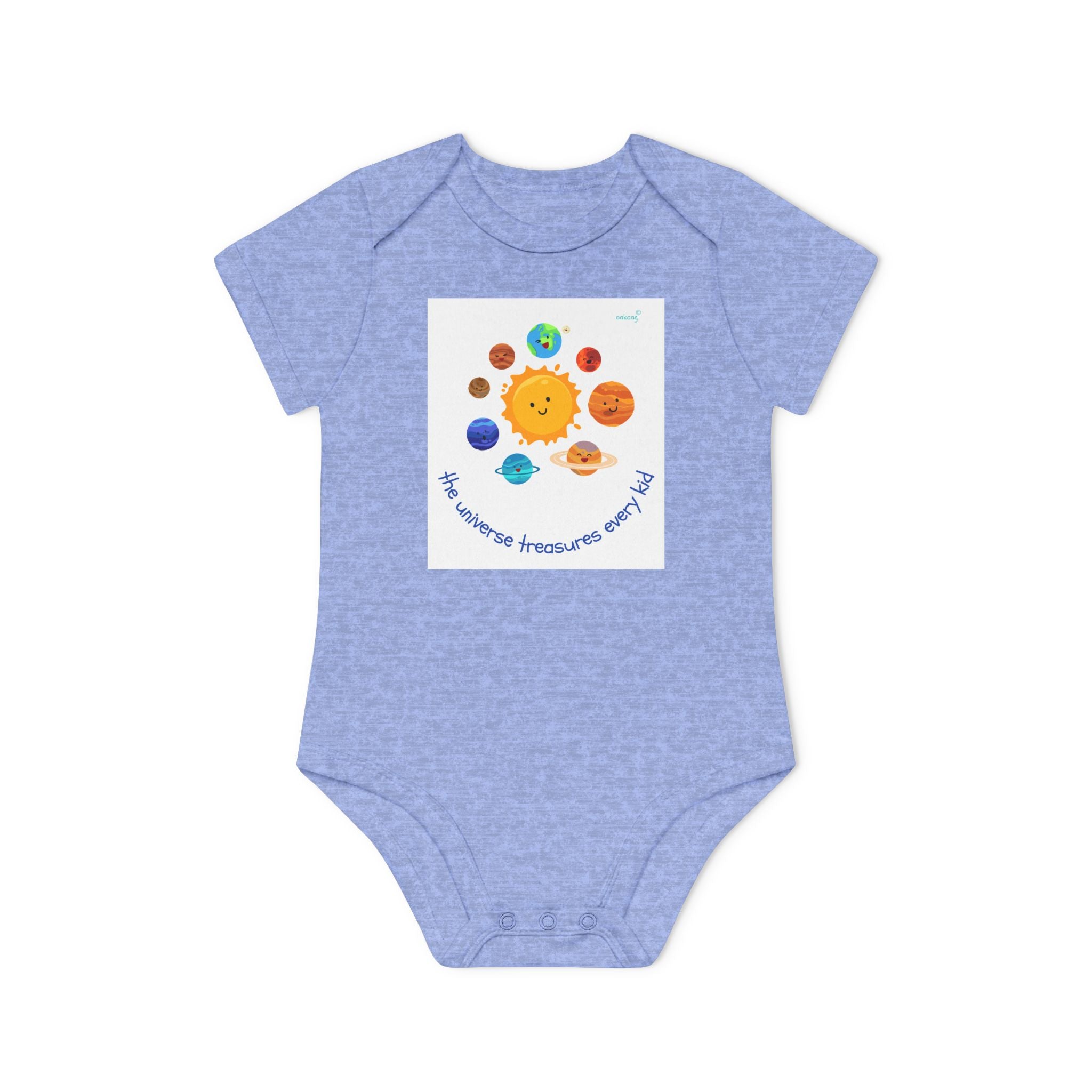 Baby Bodysuit — Cute Solar System & 'You Are the Kind of Good Stuff' Organic Short Sleeve
