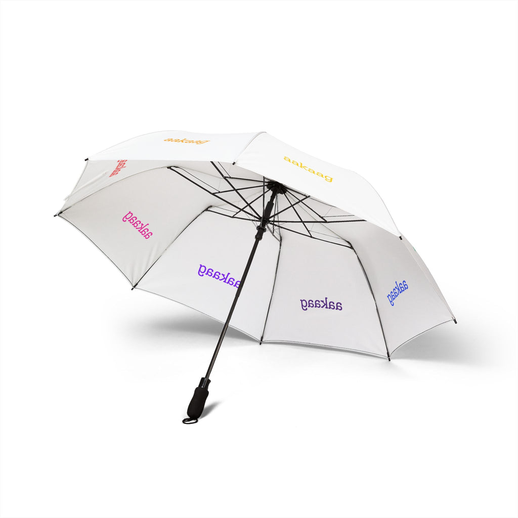 aakaag Foldable Umbrella — White Compact Auto Open