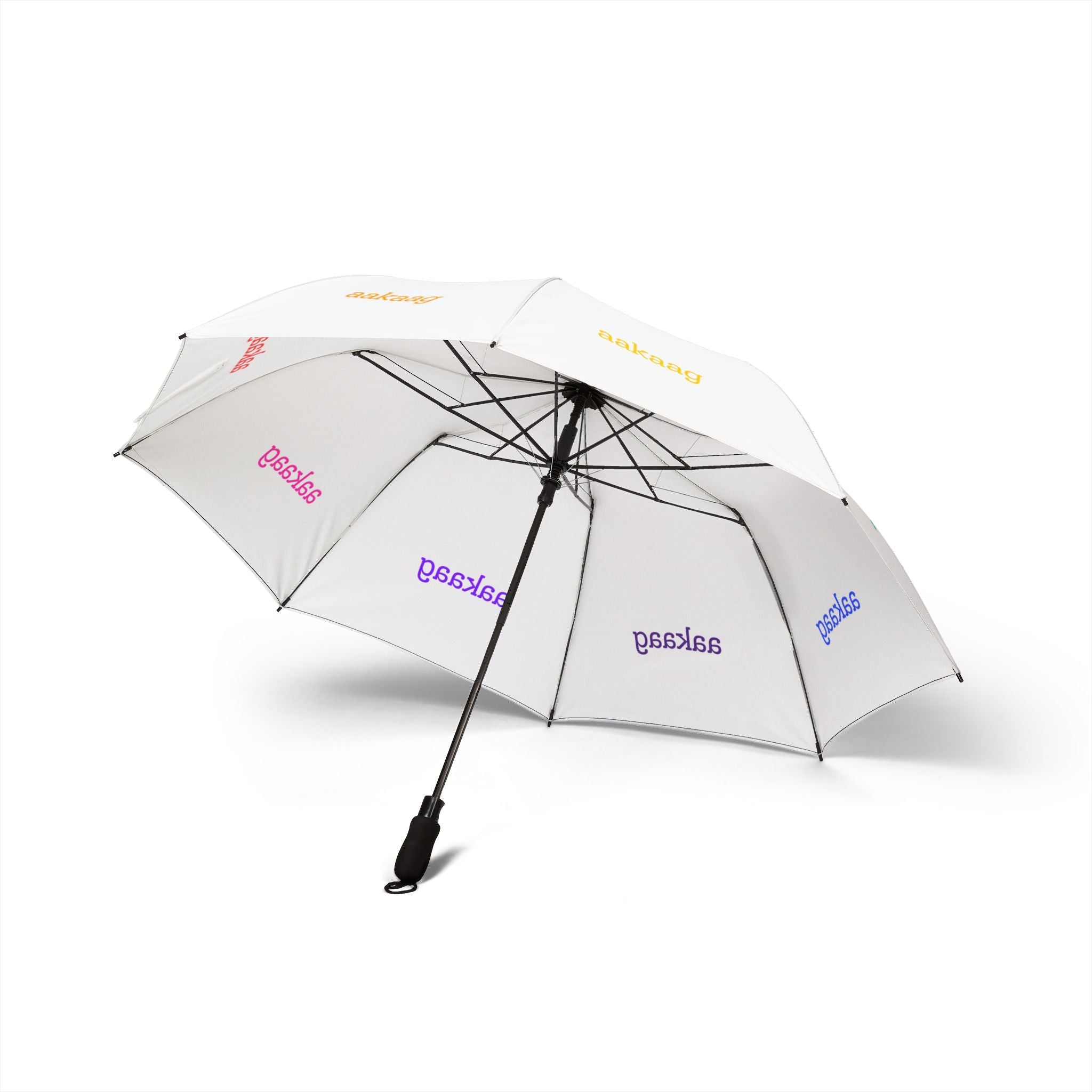 aakaag Foldable Umbrella — White Compact Auto Open