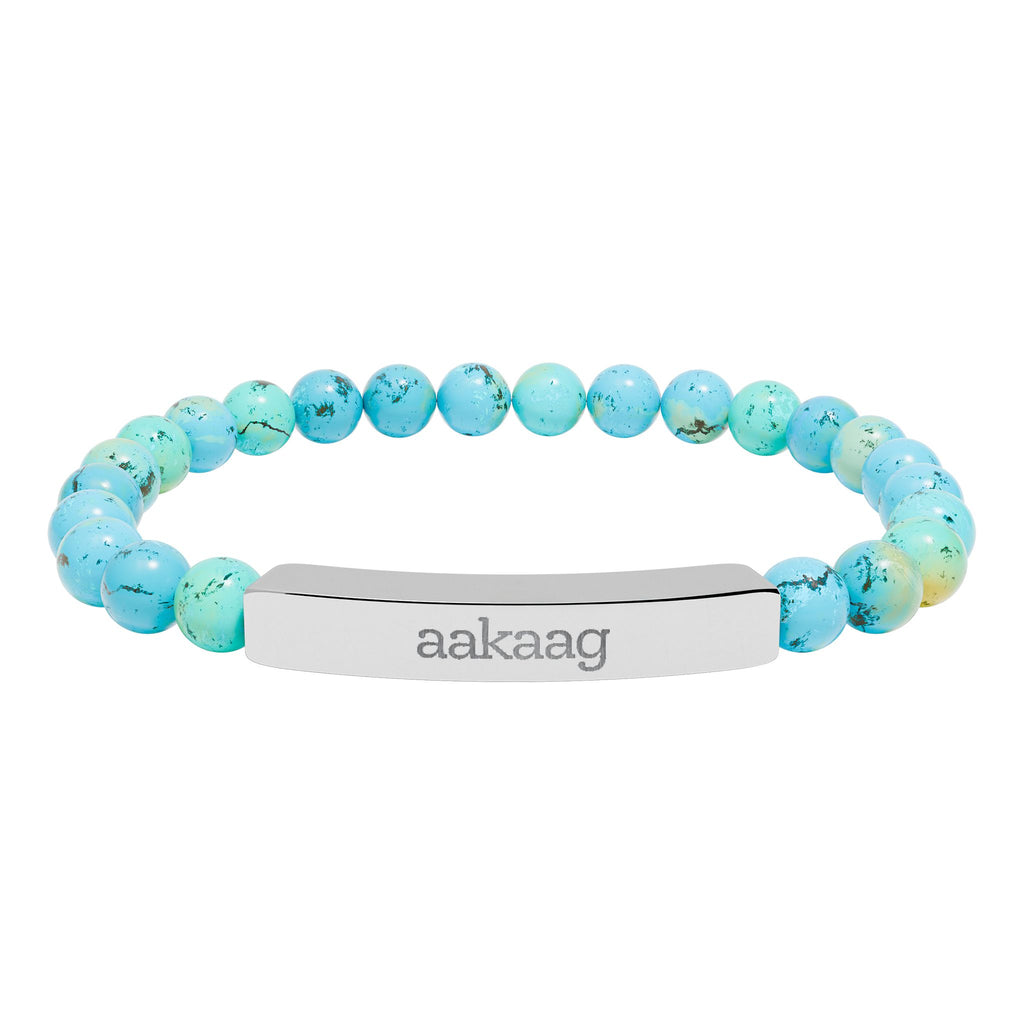 aakaag Support Bracelet - Natural Stone Bead Bar