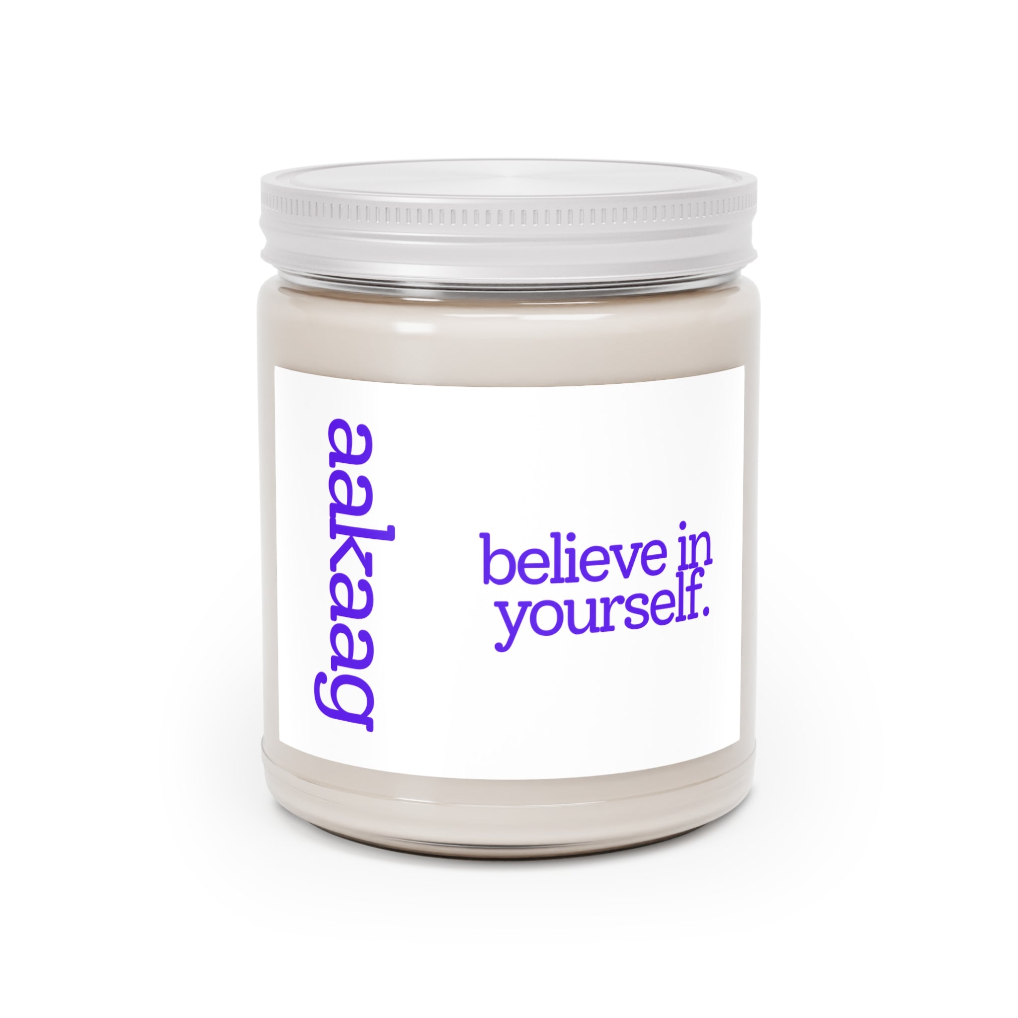 Believe In Yourself Scented Soy Candle — 9oz Motivational Jar