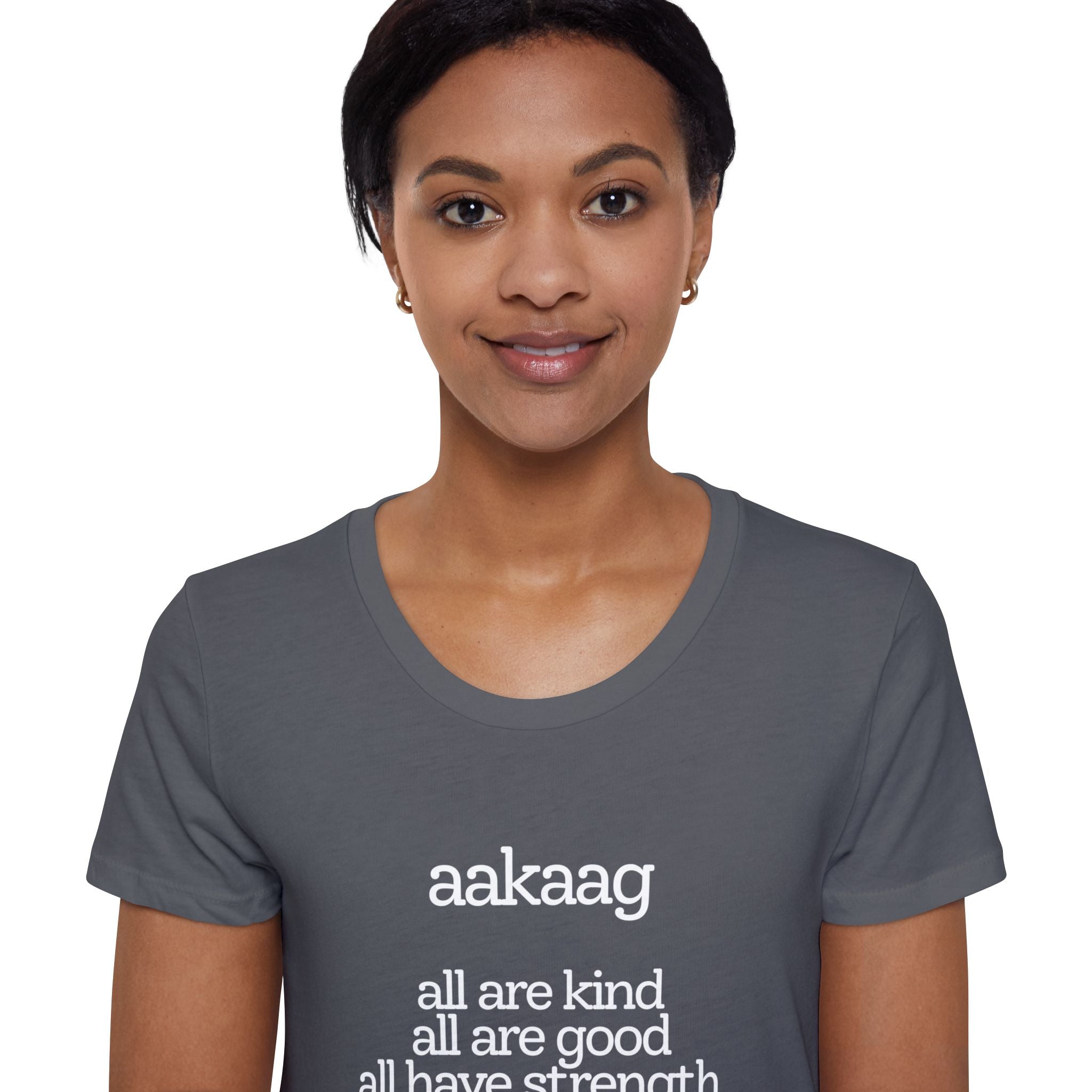 Aakaag 'All Are Kind' Women's Organic T-Shirt — Inclusive Positivity Tee