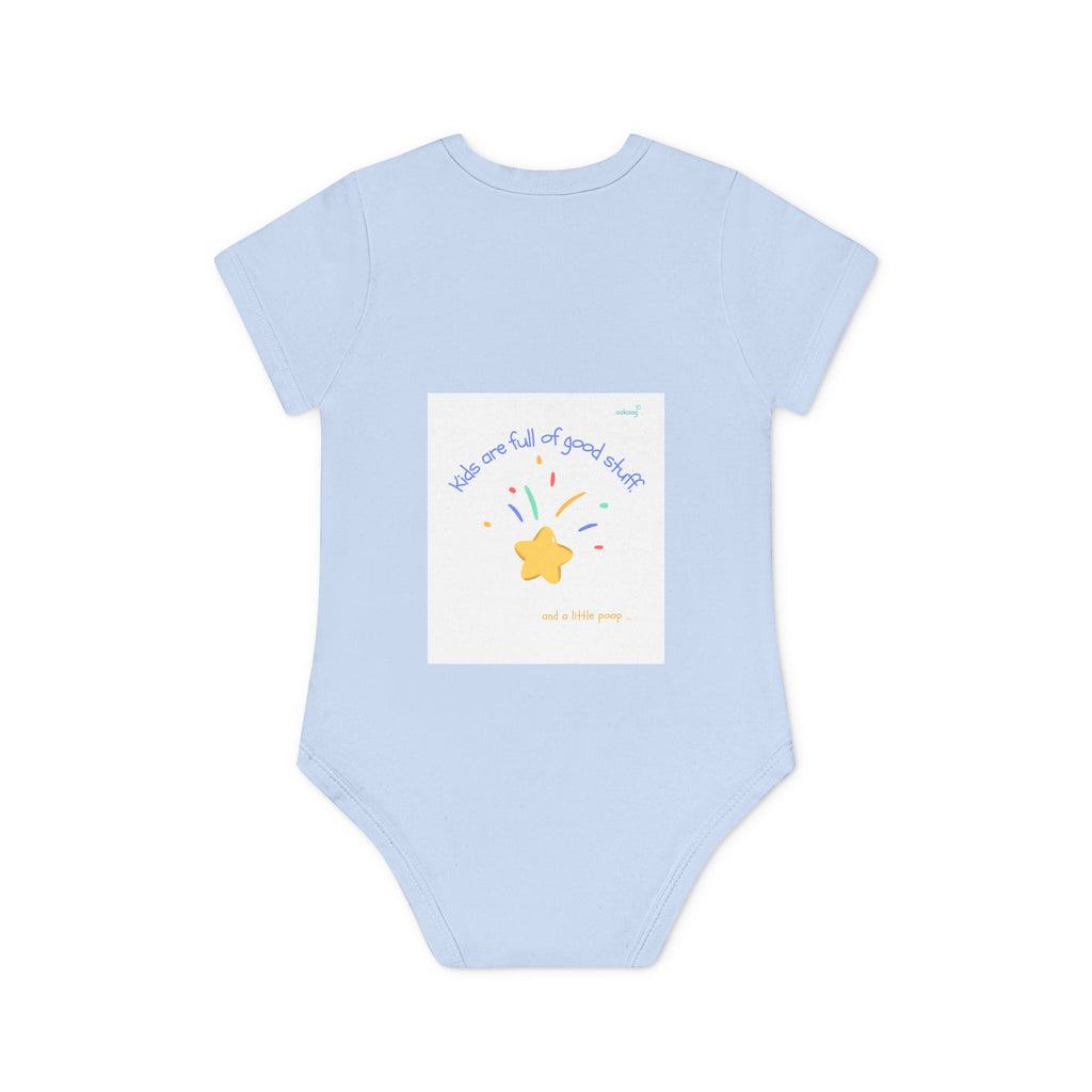 Baby Bodysuit — Cute Solar System & 'You Are the Kind of Good Stuff' Organic Short Sleeve