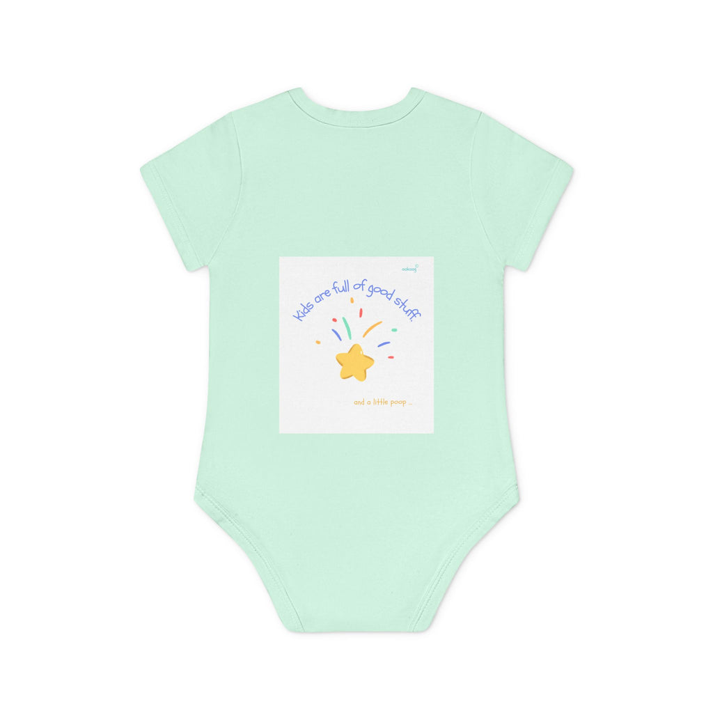 Baby Bodysuit — Cute Solar System & 'You Are the Kind of Good Stuff' Organic Short Sleeve