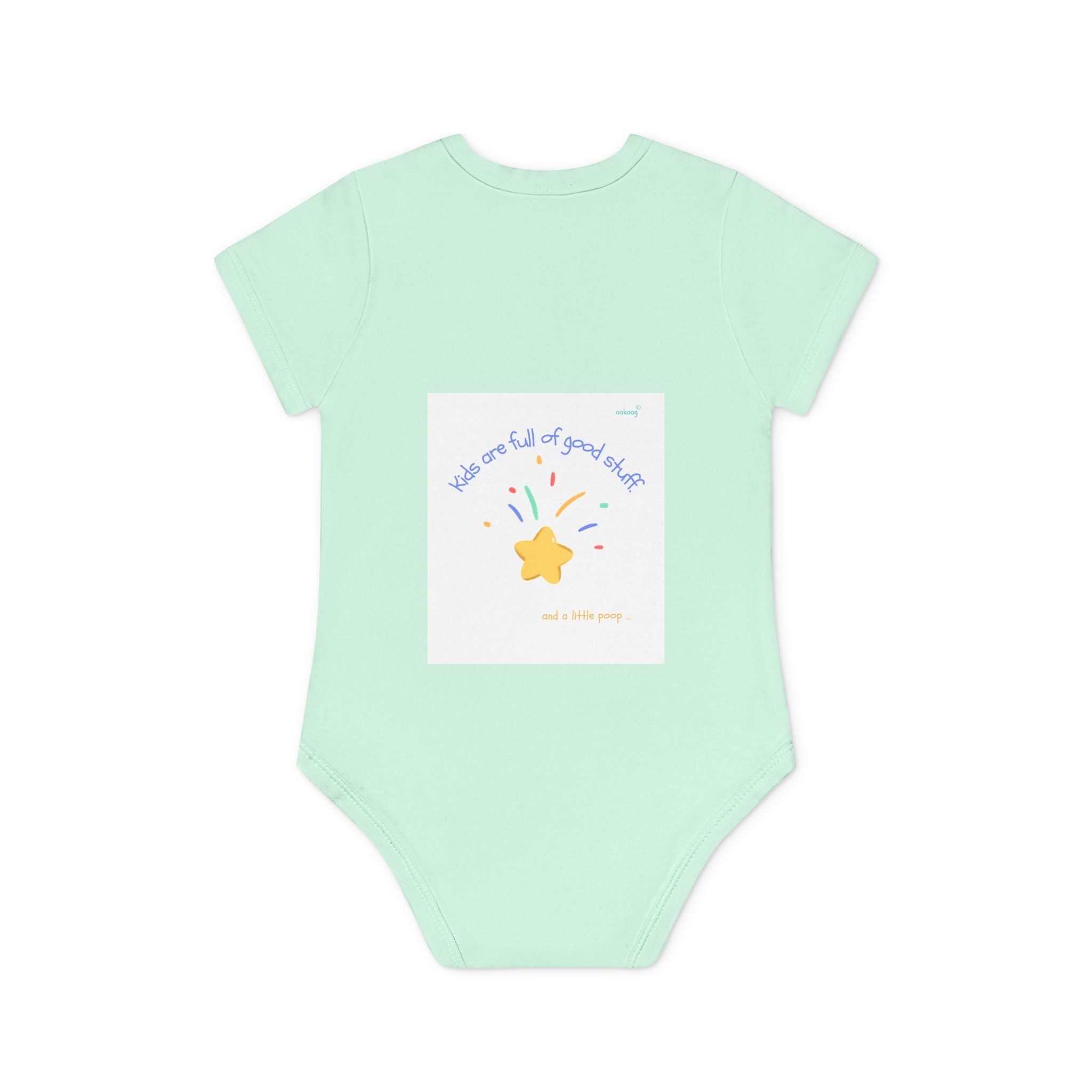 Baby Bodysuit — Cute Solar System & 'You Are the Kind of Good Stuff' Organic Short Sleeve