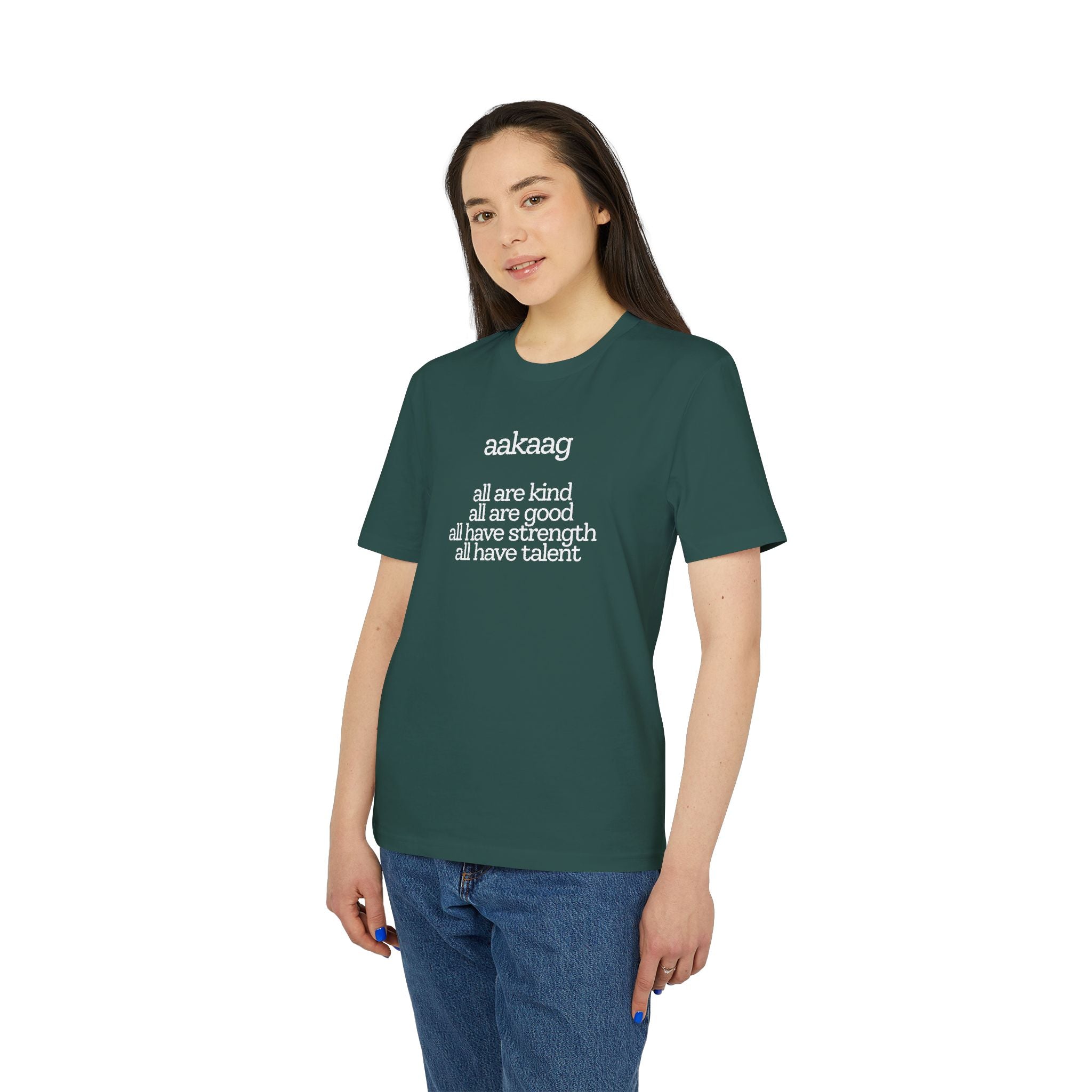 Inspirational 'aakaag' T-Shirt — All Are Kind / All Are Good Positive Graphic Tee