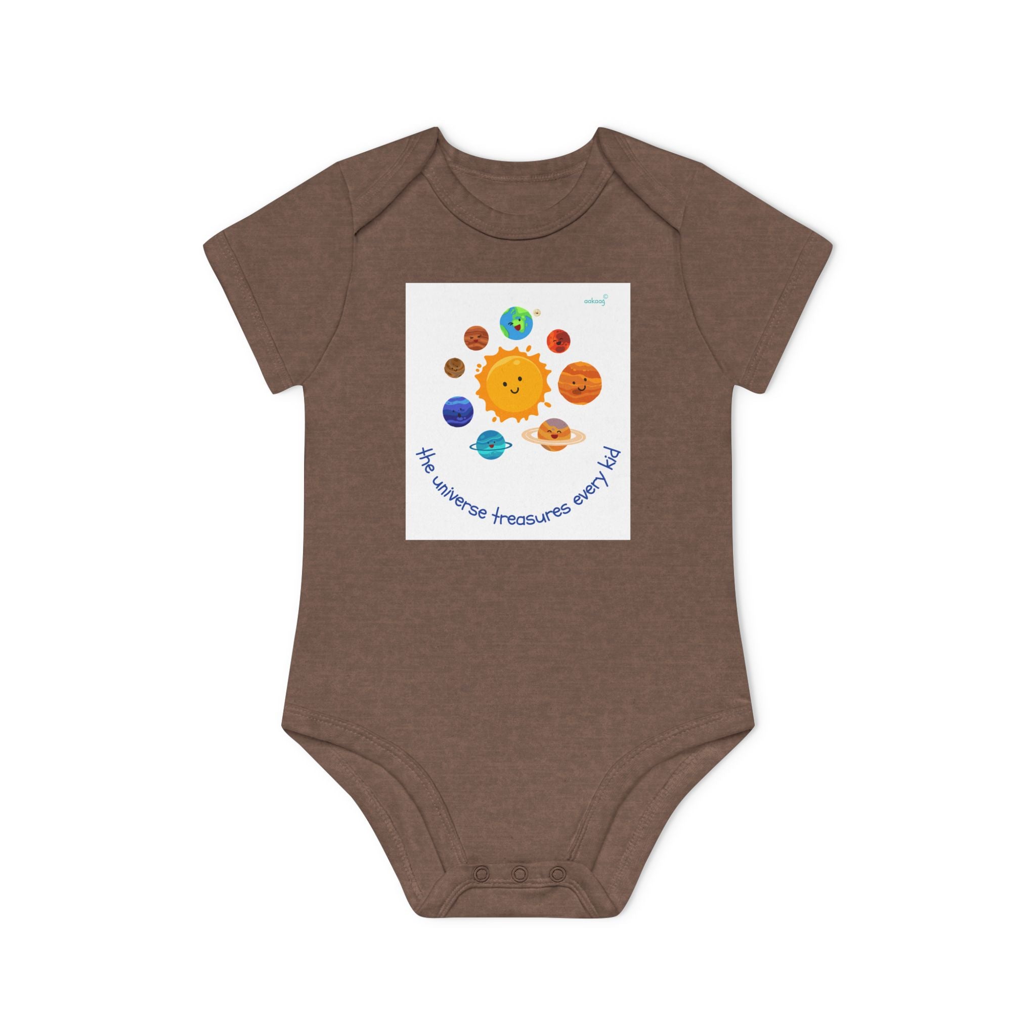 Baby Bodysuit — Cute Solar System & 'You Are the Kind of Good Stuff' Organic Short Sleeve