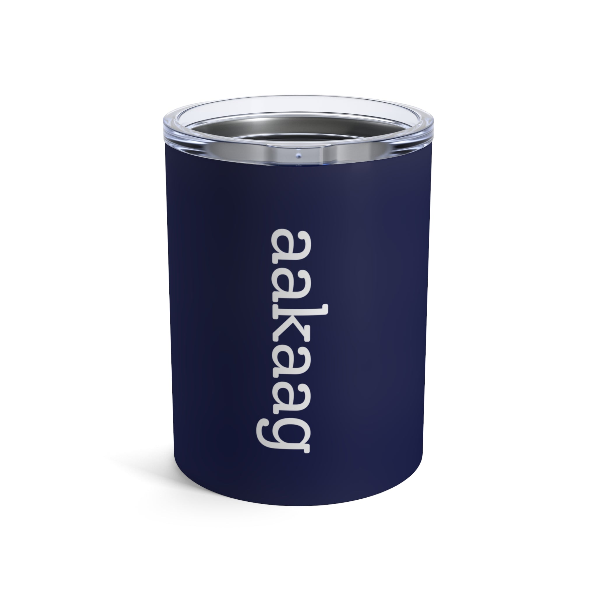 10oz Insulated Tumbler — Navy aakaag Flat White