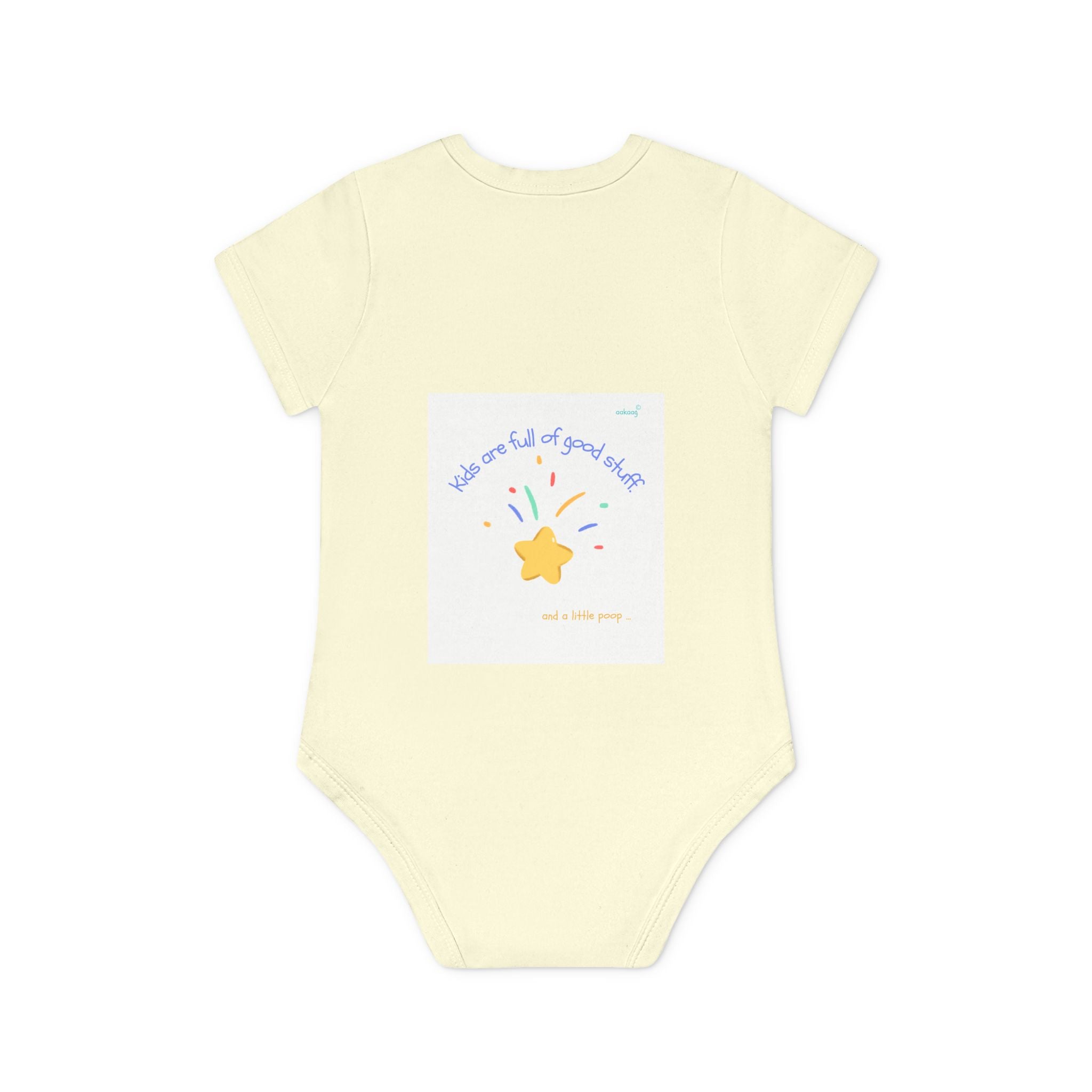 Baby Bodysuit — Cute Solar System & 'You Are the Kind of Good Stuff' Organic Short Sleeve