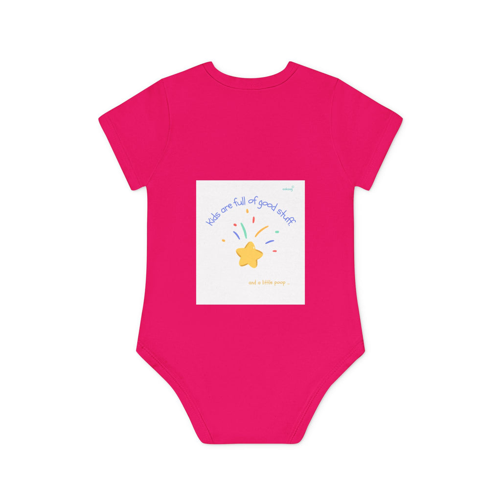 Baby Bodysuit — Cute Solar System & 'You Are the Kind of Good Stuff' Organic Short Sleeve