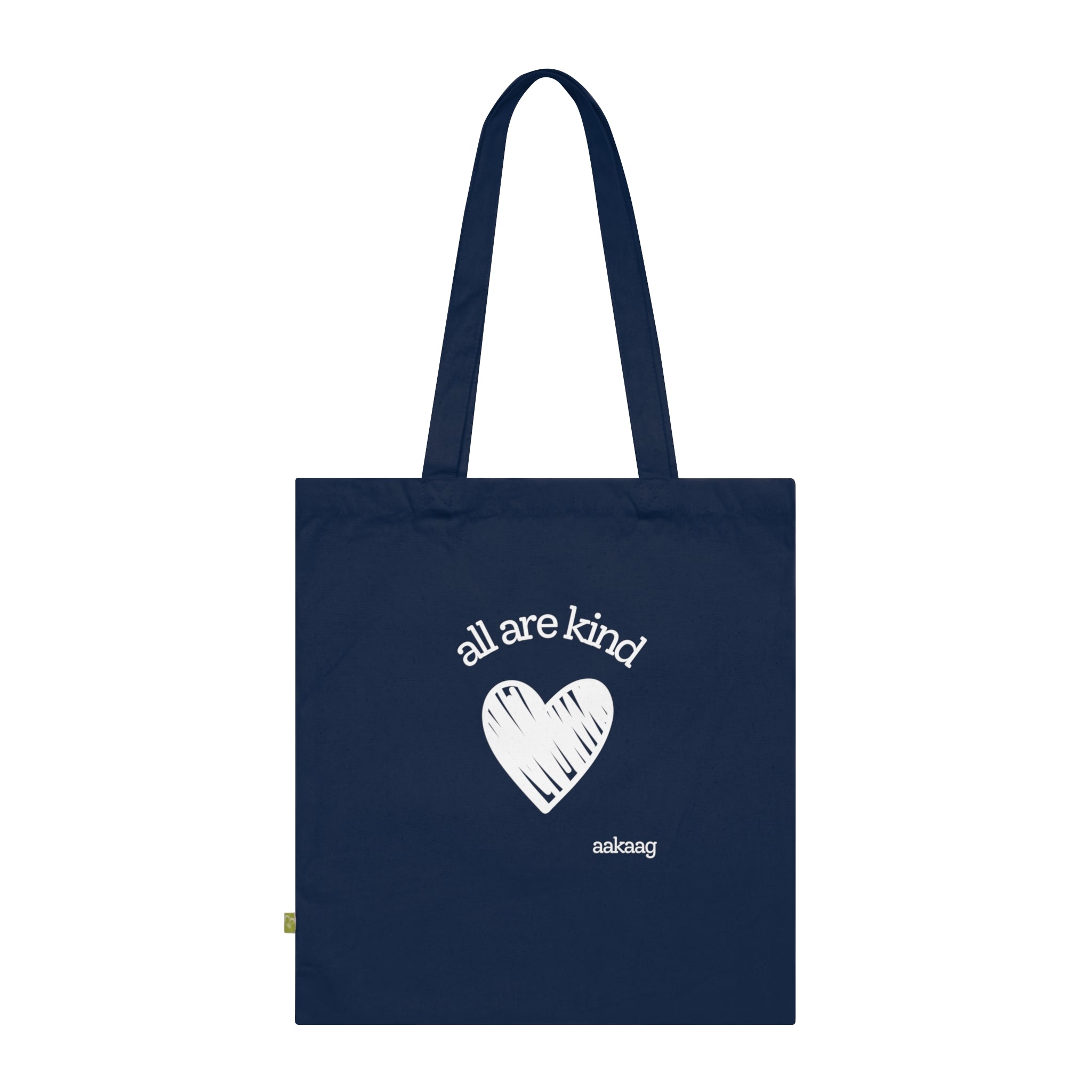 Organic Cotton Tote — "All Are Kind" Heart & Star Eco Tote