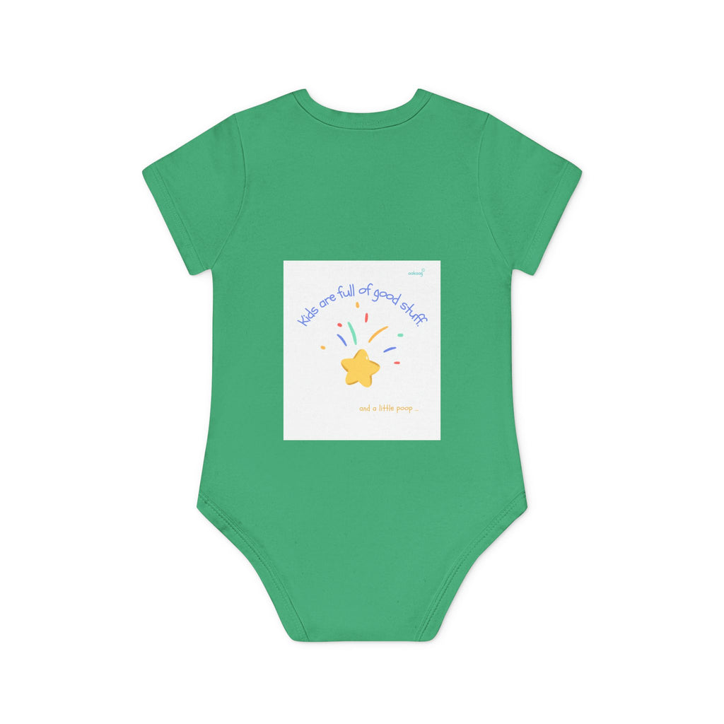 Baby Bodysuit — Cute Solar System & 'You Are the Kind of Good Stuff' Organic Short Sleeve