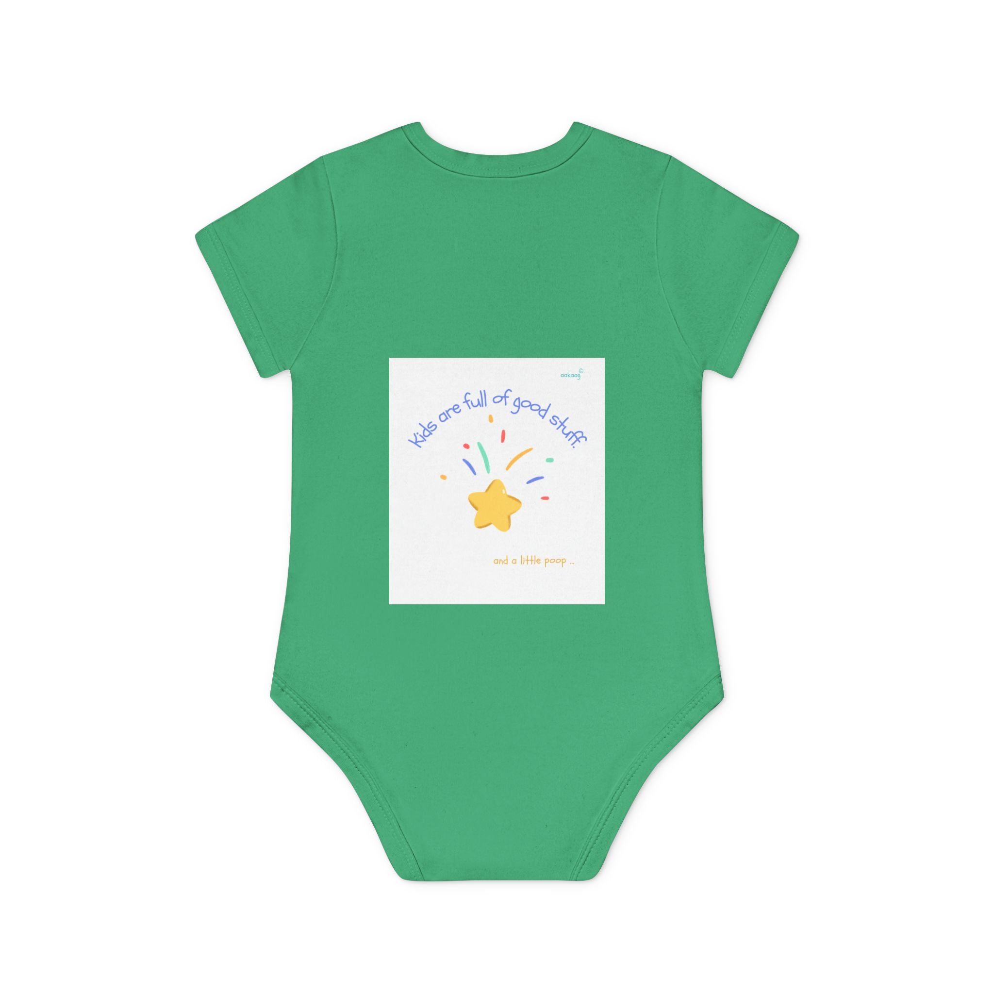 Baby Bodysuit — Cute Solar System & 'You Are the Kind of Good Stuff' Organic Short Sleeve