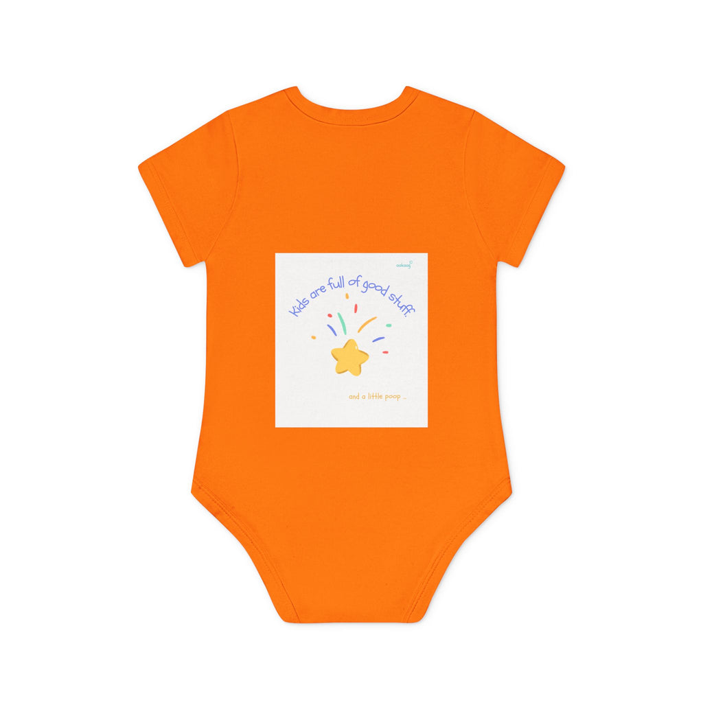 Baby Bodysuit — Cute Solar System & 'You Are the Kind of Good Stuff' Organic Short Sleeve