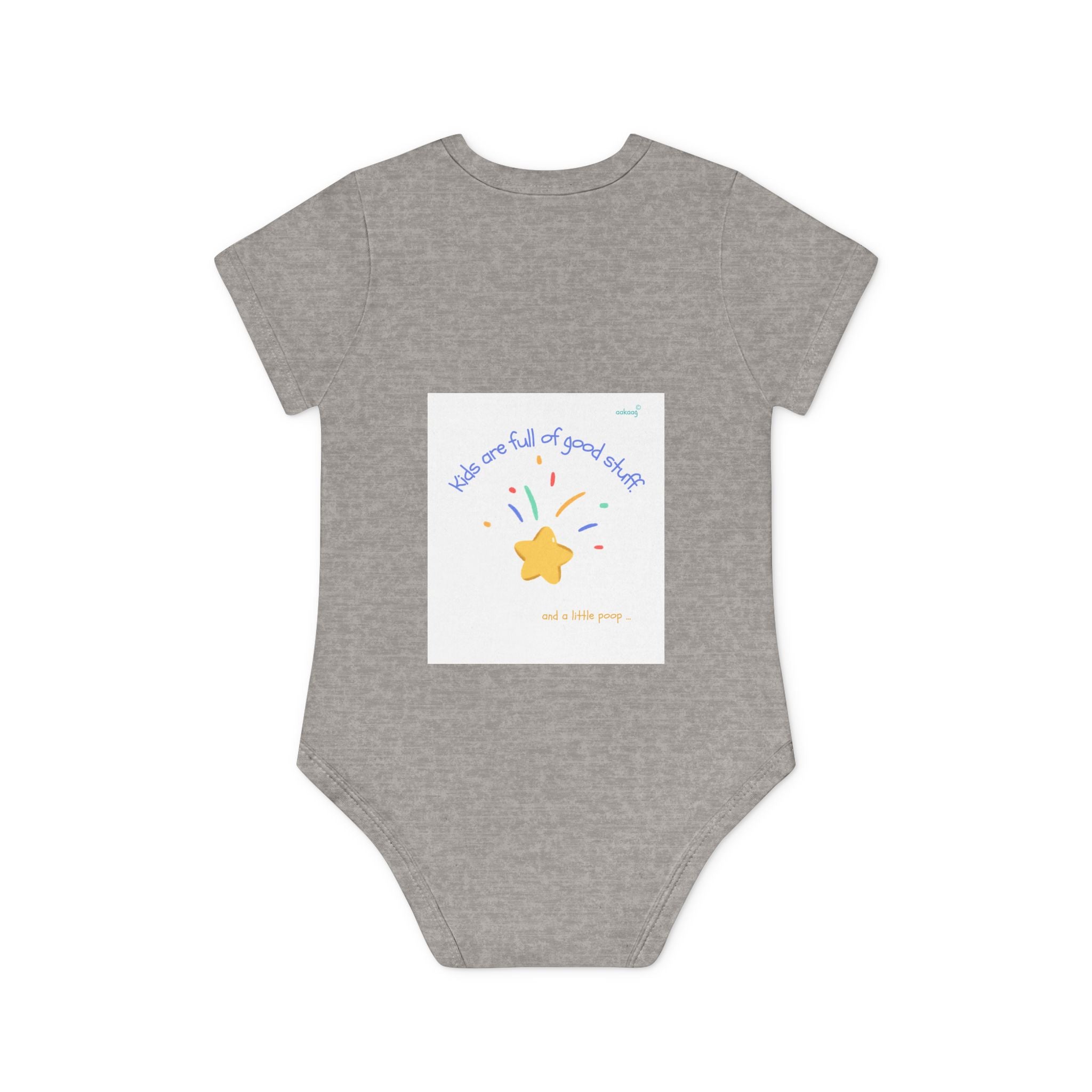 Baby Bodysuit — Cute Solar System & 'You Are the Kind of Good Stuff' Organic Short Sleeve