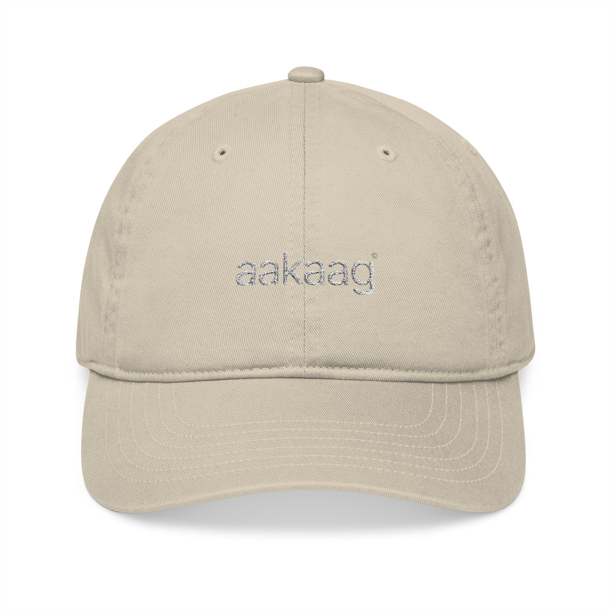 aakaag Dark Thread Organic Baseball Cap — Eco Cotton Adjustable Hat