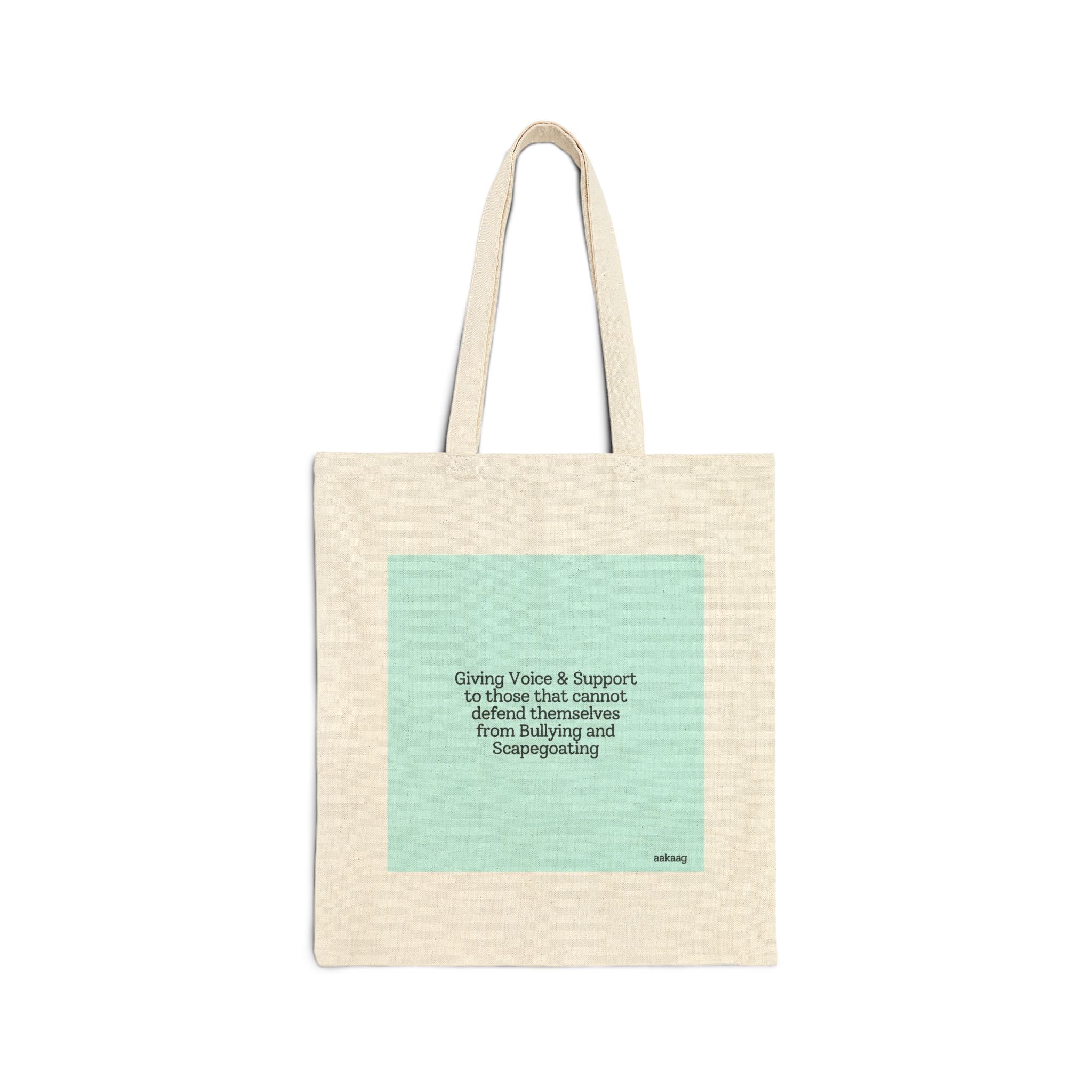 Canvas Tote Bag — "are kind all are good" Sun Graphic | Anti-Bullying Support Tote