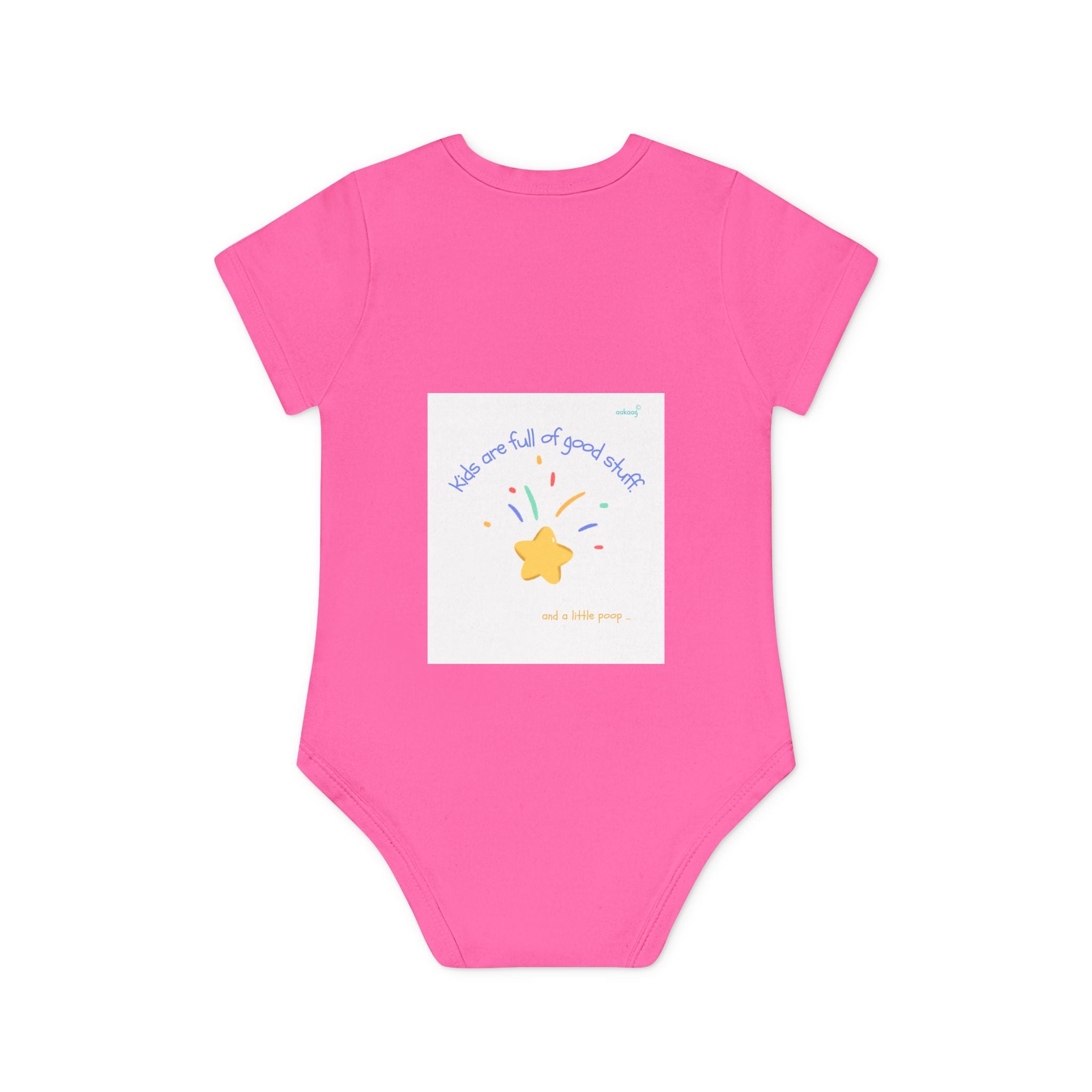 Baby Bodysuit — Cute Solar System & 'You Are the Kind of Good Stuff' Organic Short Sleeve