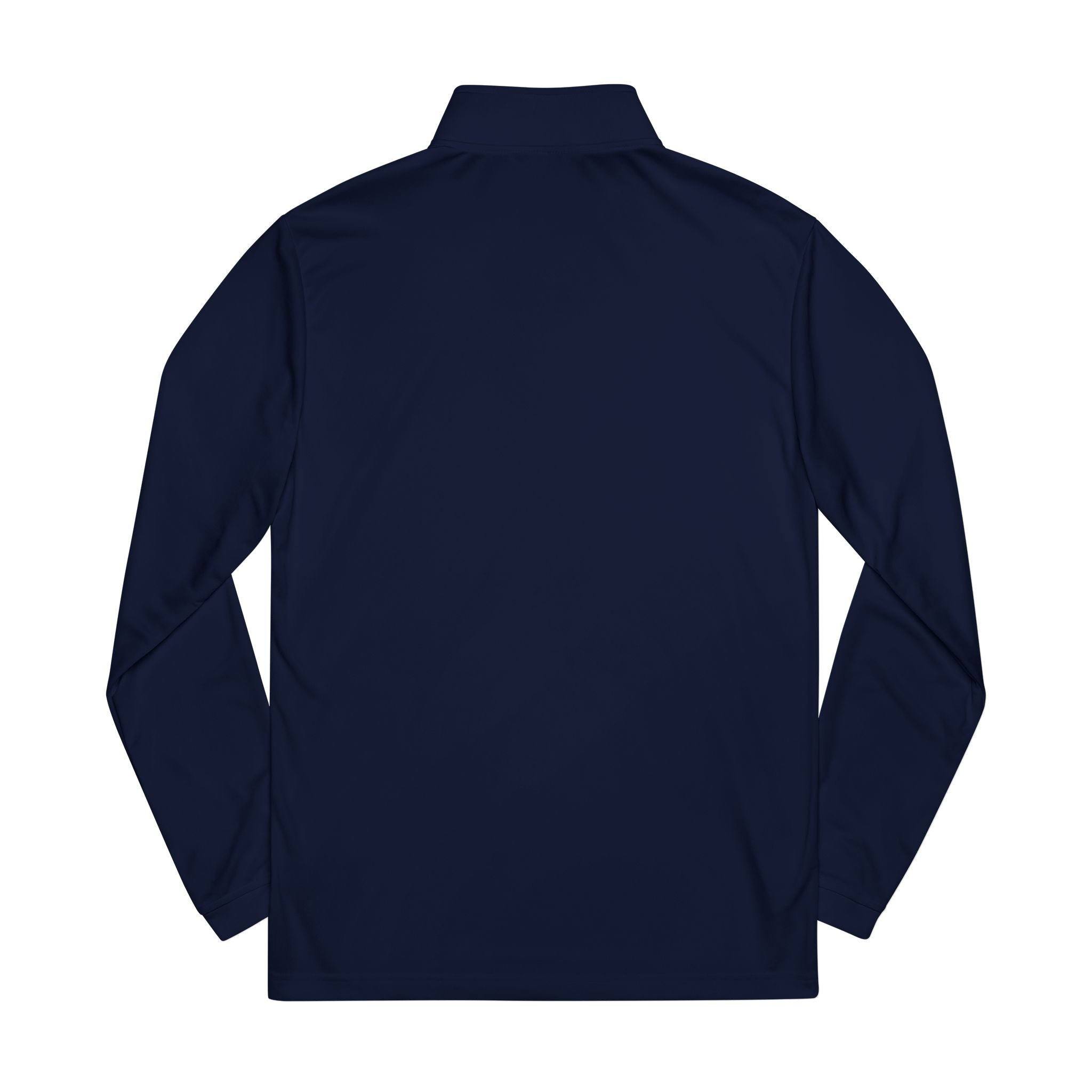 Adidas Embroidered Quarter-Zip Pullover — Navy Athletic Jacket