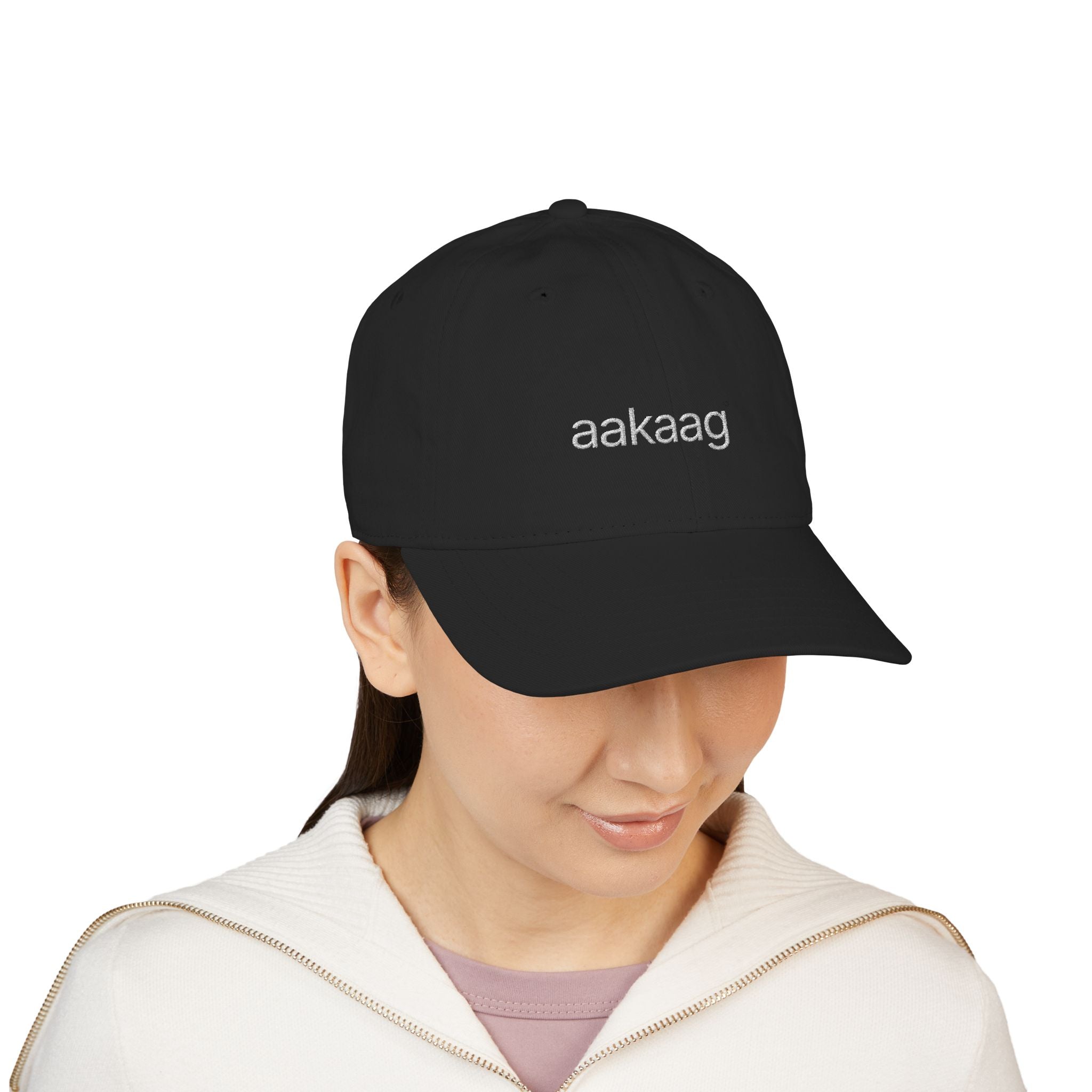 aakaag Dark Thread Organic Baseball Cap — Eco Cotton Adjustable Hat