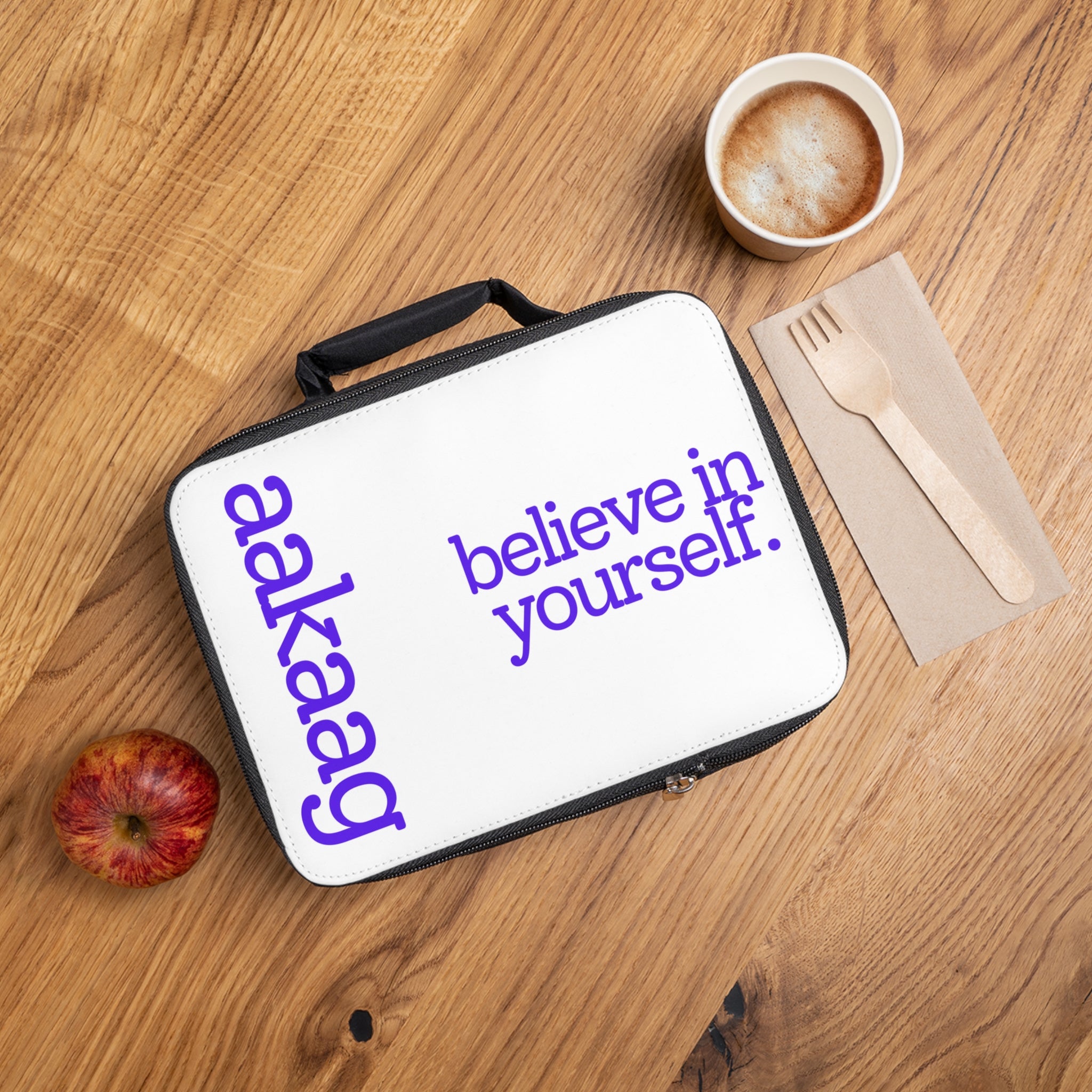 Believe in Yourself Lunch Bag — Motivational Insulated Lunch Tote