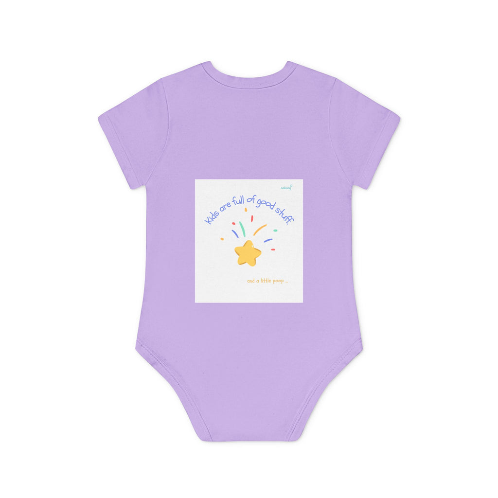 Baby Bodysuit — Cute Solar System & 'You Are the Kind of Good Stuff' Organic Short Sleeve