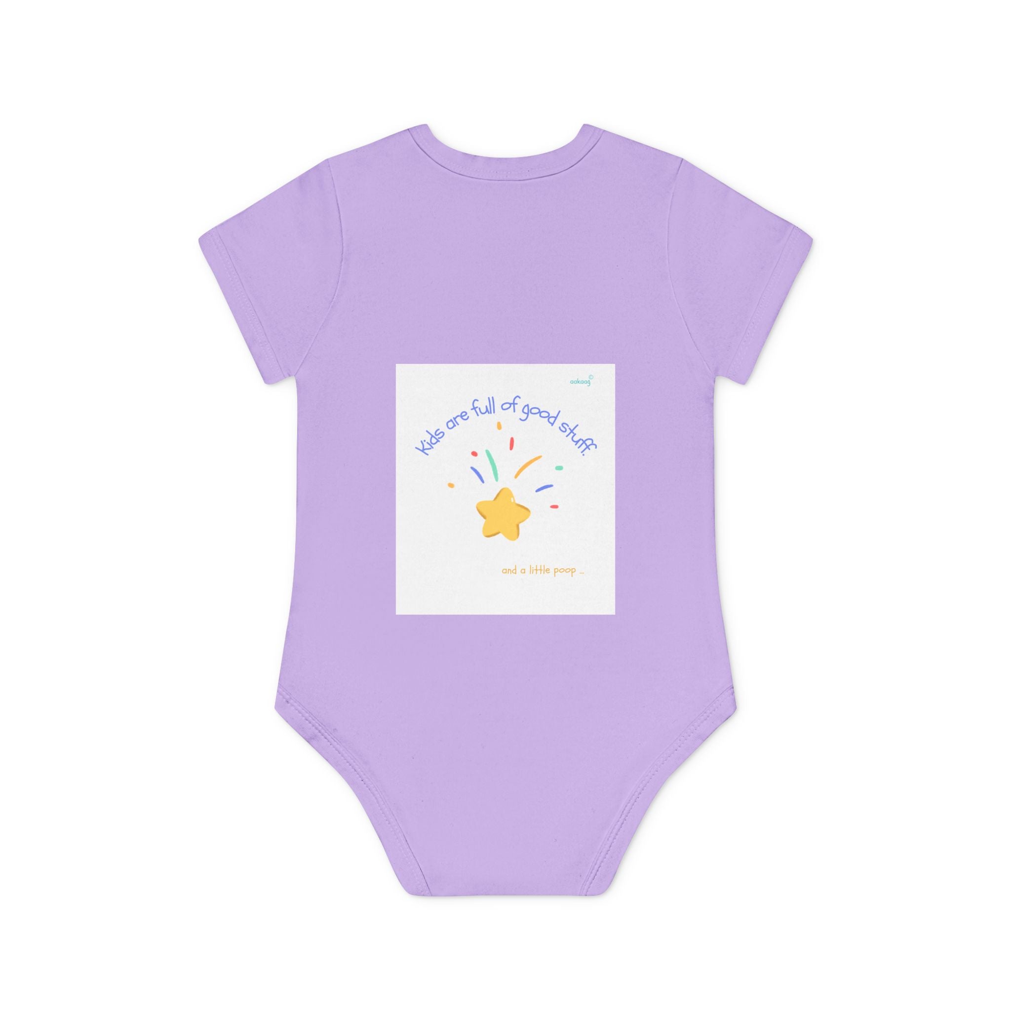 Baby Bodysuit — Cute Solar System & 'You Are the Kind of Good Stuff' Organic Short Sleeve