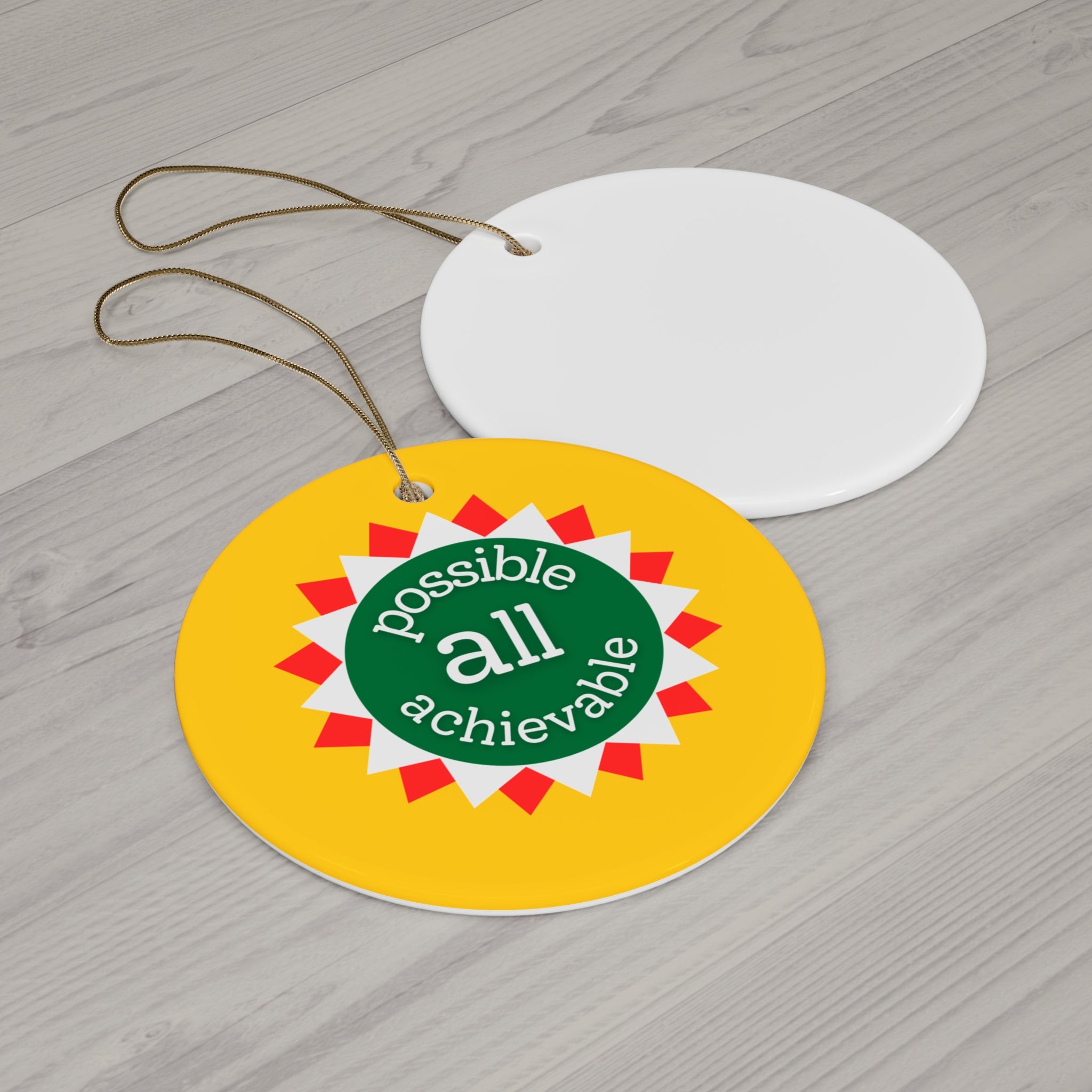 Possibility Ceramic Ornament — "Are Kind All Are Good" Inspirational Holiday Decoration