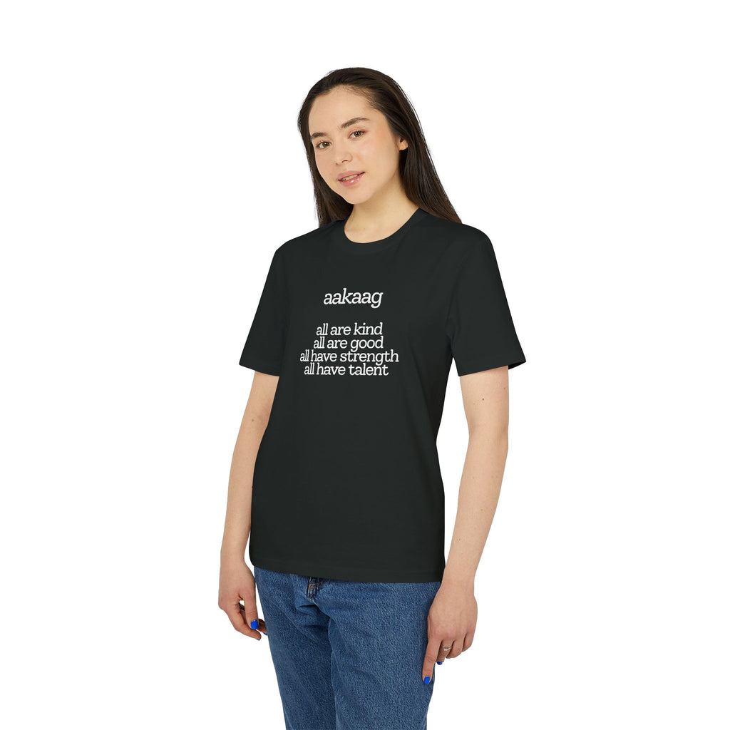 Inspirational 'aakaag' T-Shirt — All Are Kind / All Are Good Positive Graphic Tee