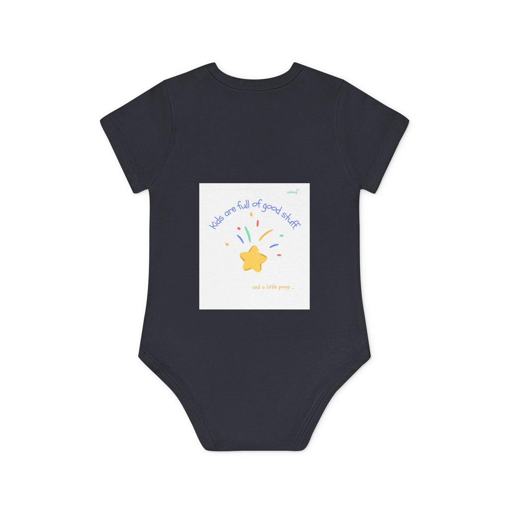 Baby Bodysuit — Cute Solar System & 'You Are the Kind of Good Stuff' Organic Short Sleeve