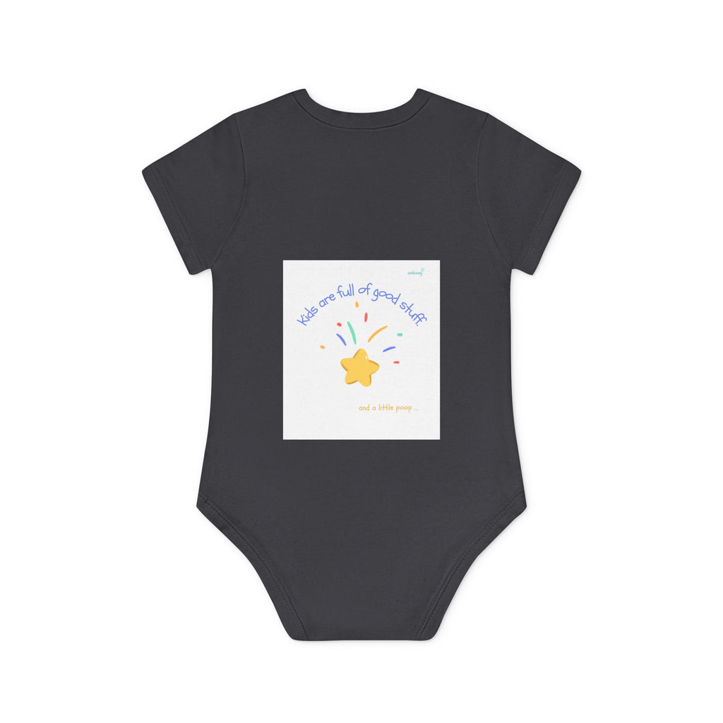 Baby Bodysuit — Cute Solar System & 'You Are the Kind of Good Stuff' Organic Short Sleeve